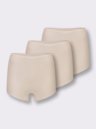 wäschepur Panty mit elastischem Zierbund - elfenbein