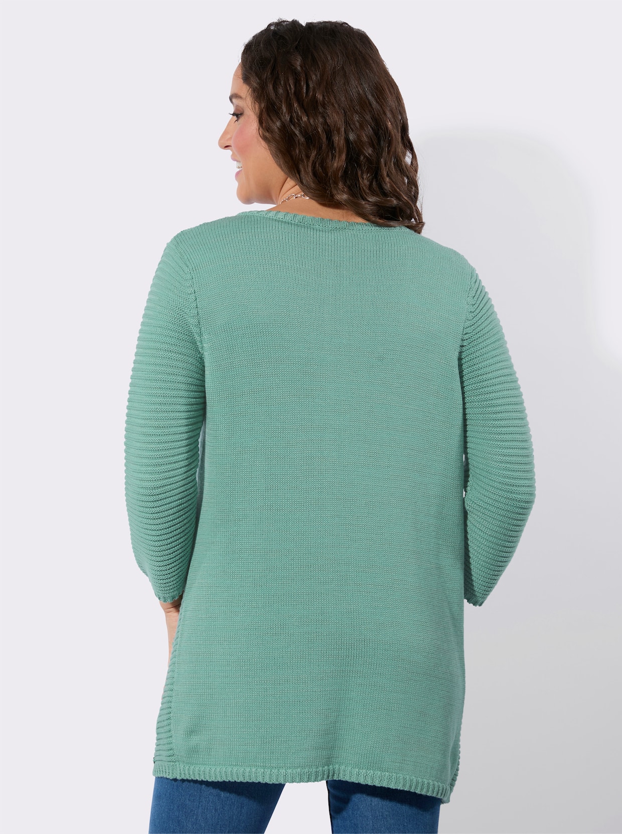 Strickjacke - salbei