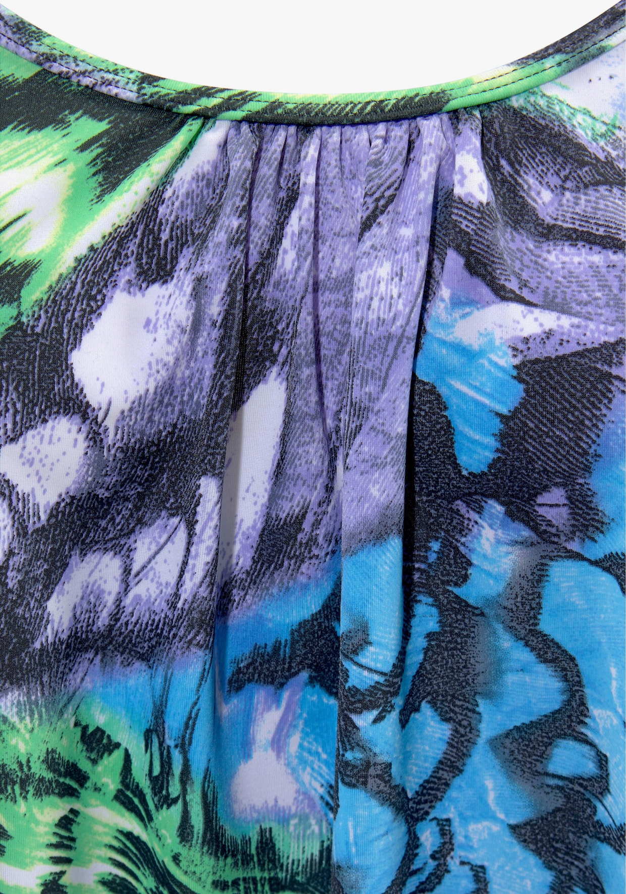 LASCANA Oversized tankini - zwart/groen