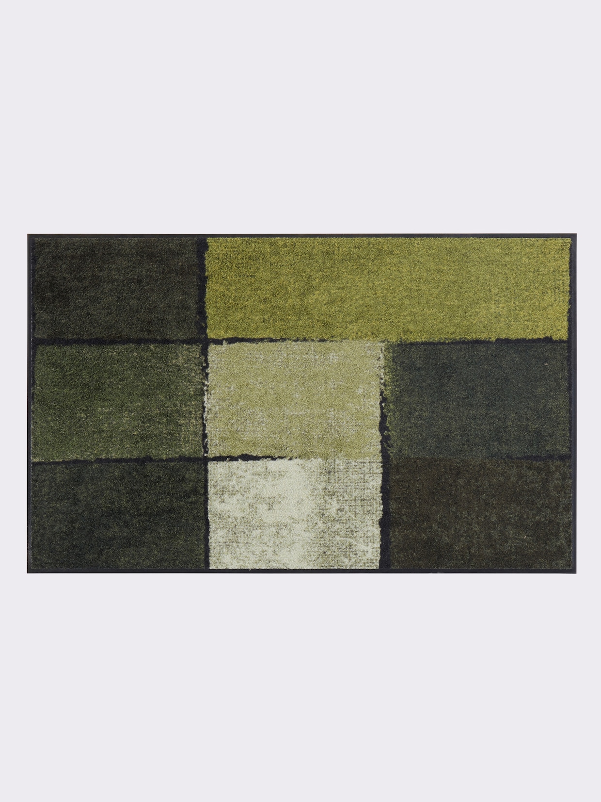 Salonloewe Voetmat - groen gedessineerd