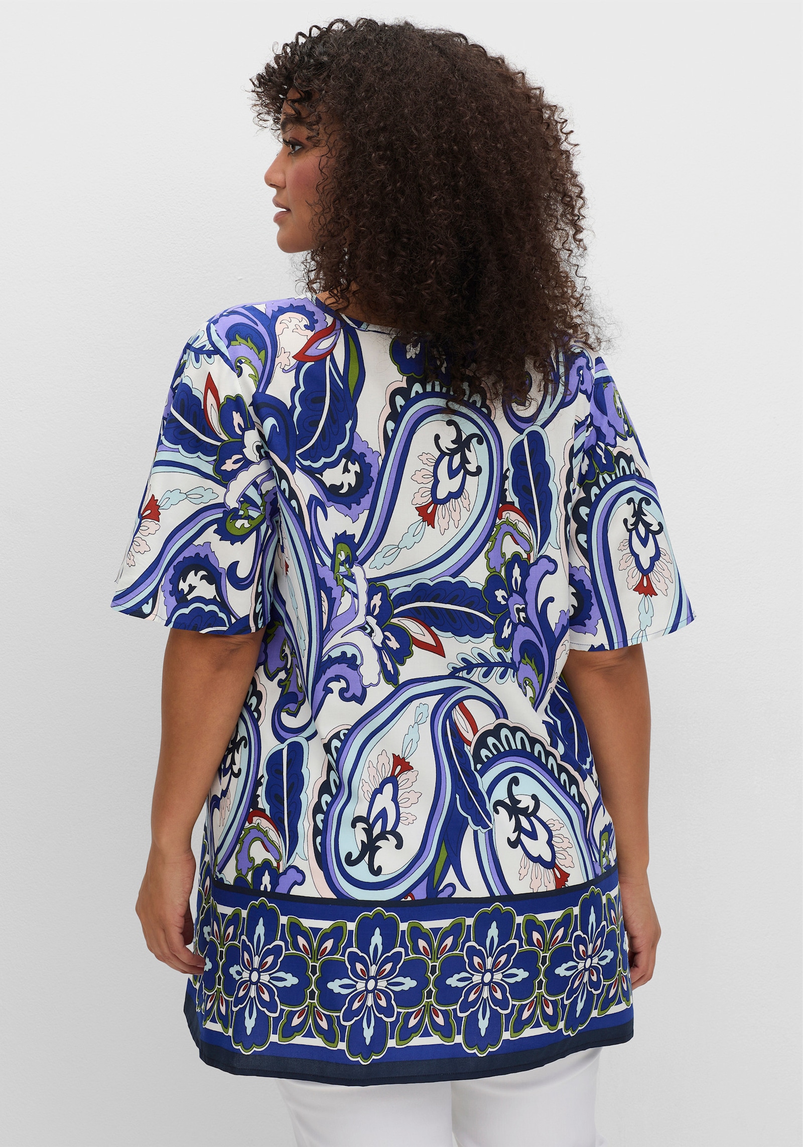 sheego by Joe Browns Tunika im Boho-Look - offwhite-gemustert