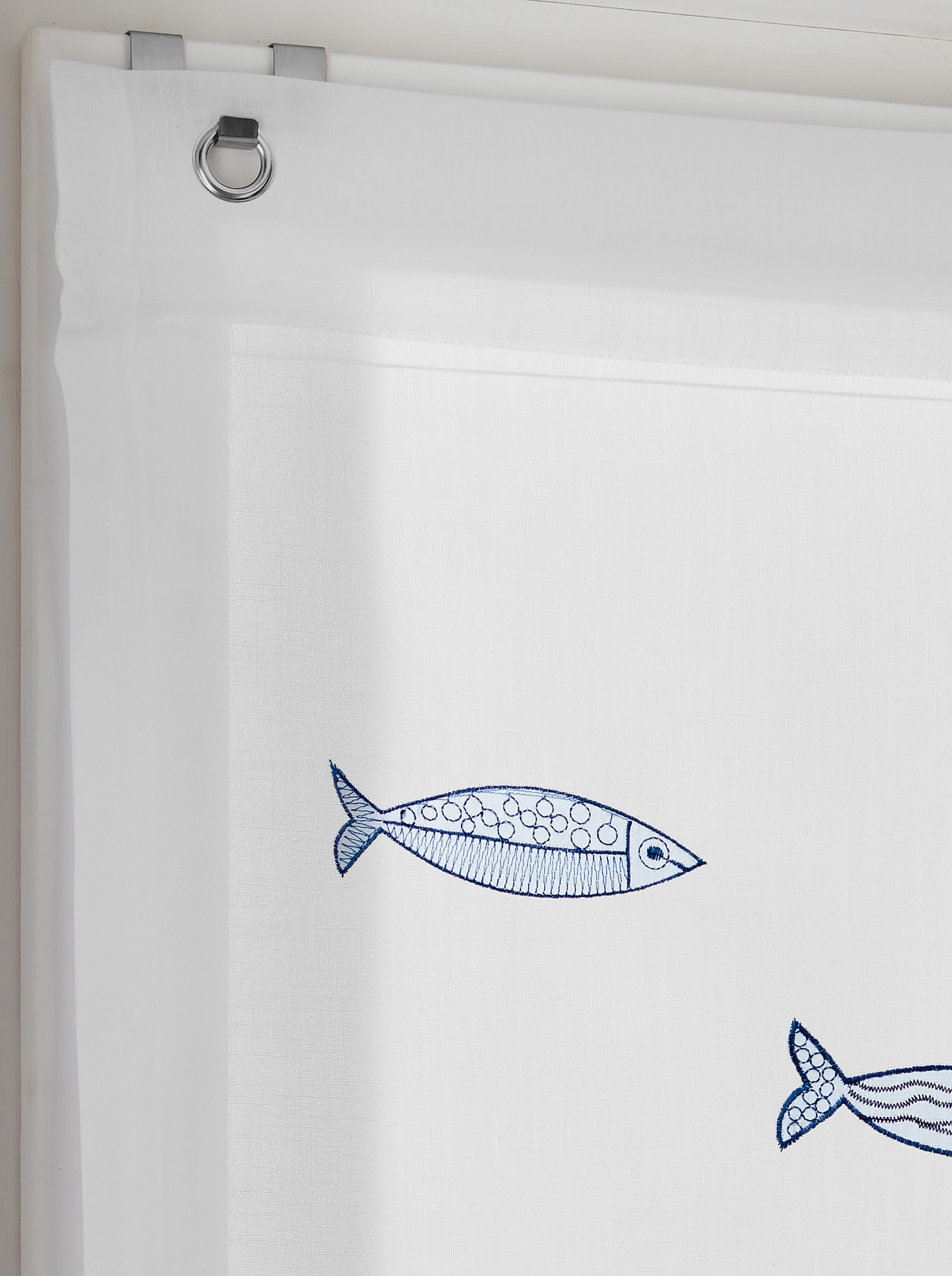 heine home Raffrollo - weiß-blau