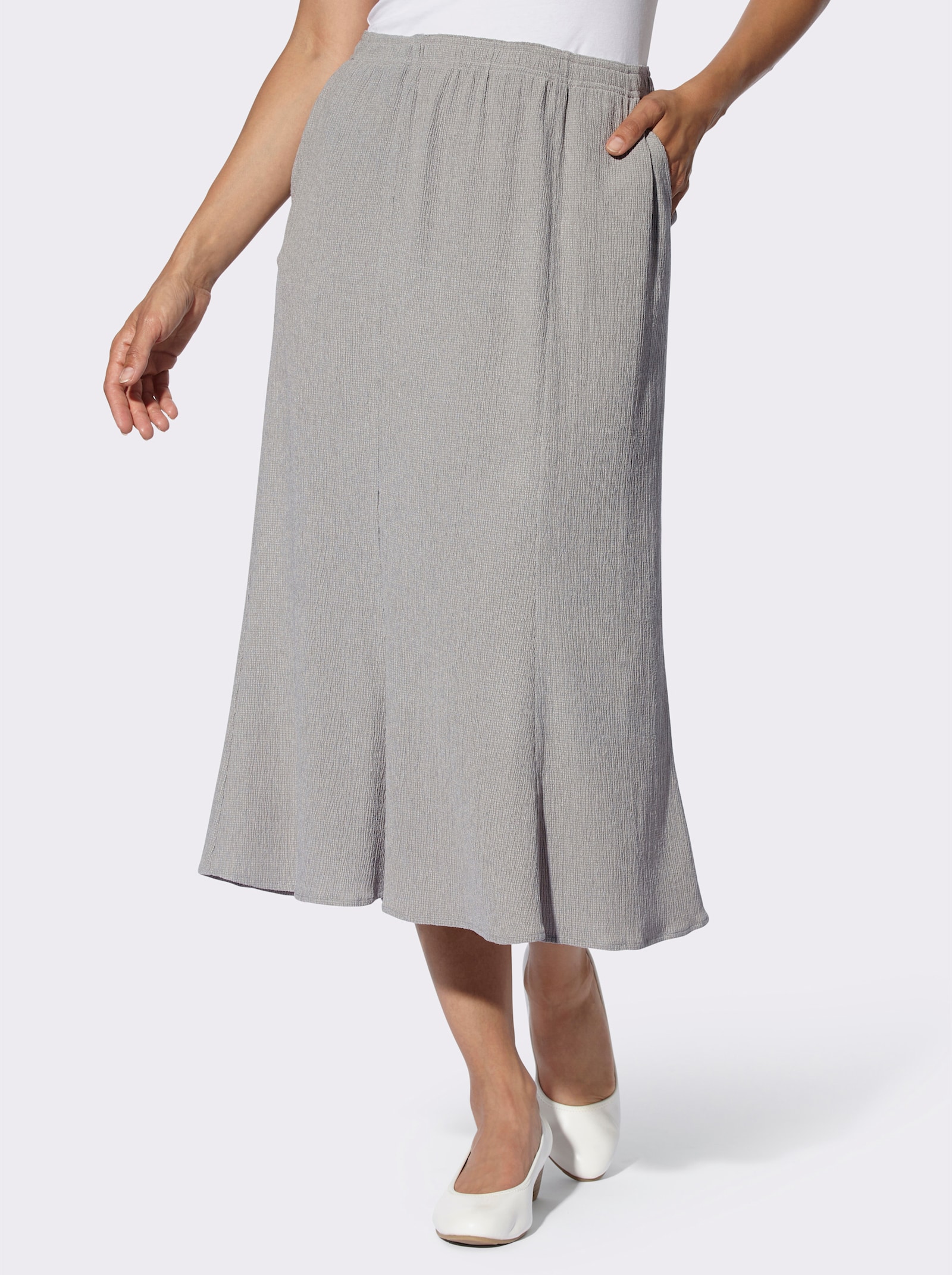 Comfortrok in kofferkwaliteit - steengrijs