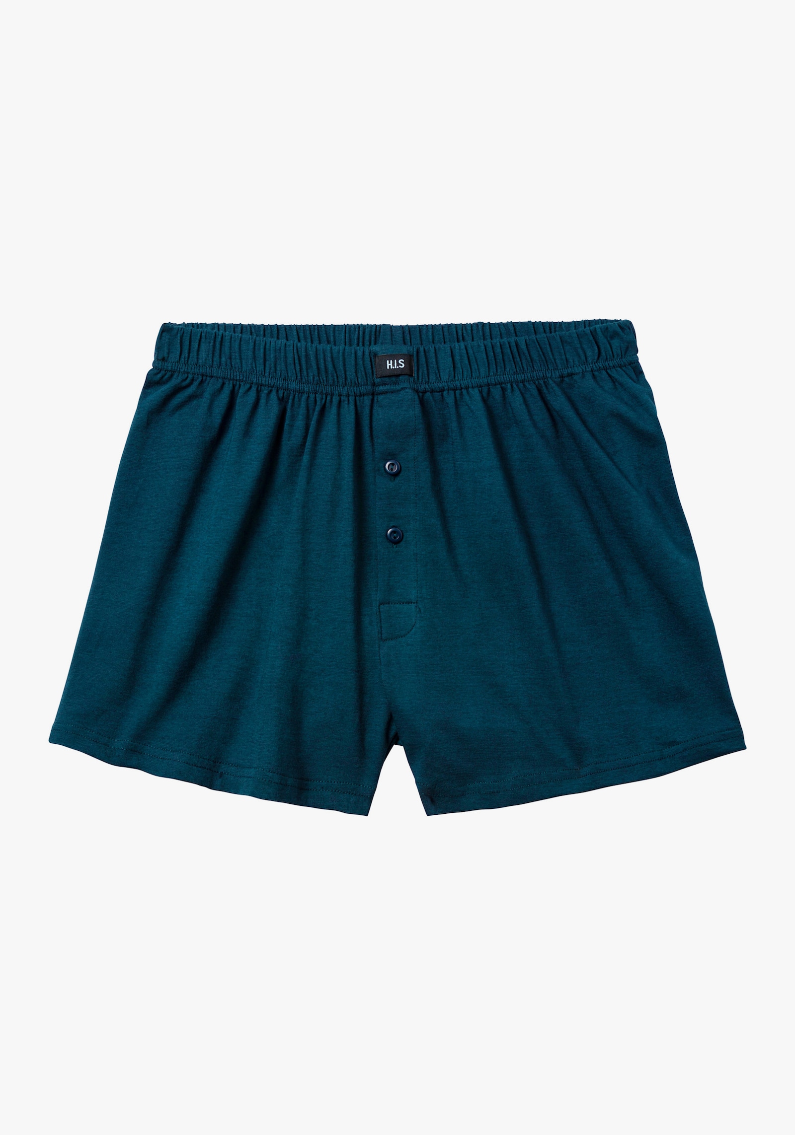 H.I.S Wijde boxer - lichtblauw, lichtpetrol, petrol, donkerpetrol, navy