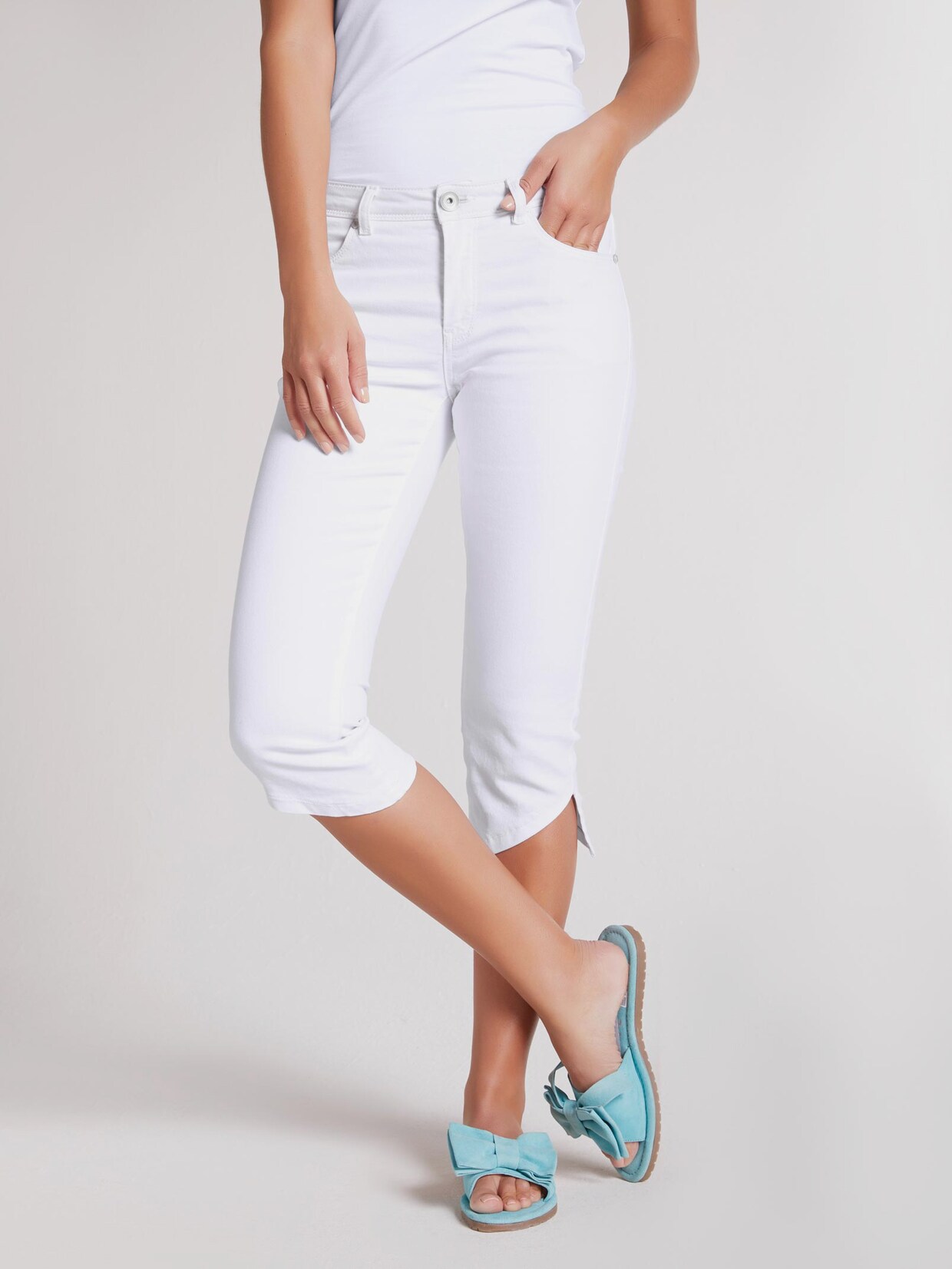 Linea Tesini Capri-jeans - wit
