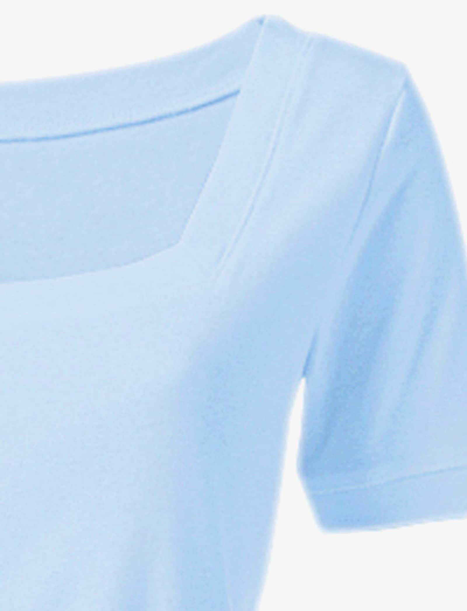 heine Shirt aus Rippenware - bleu