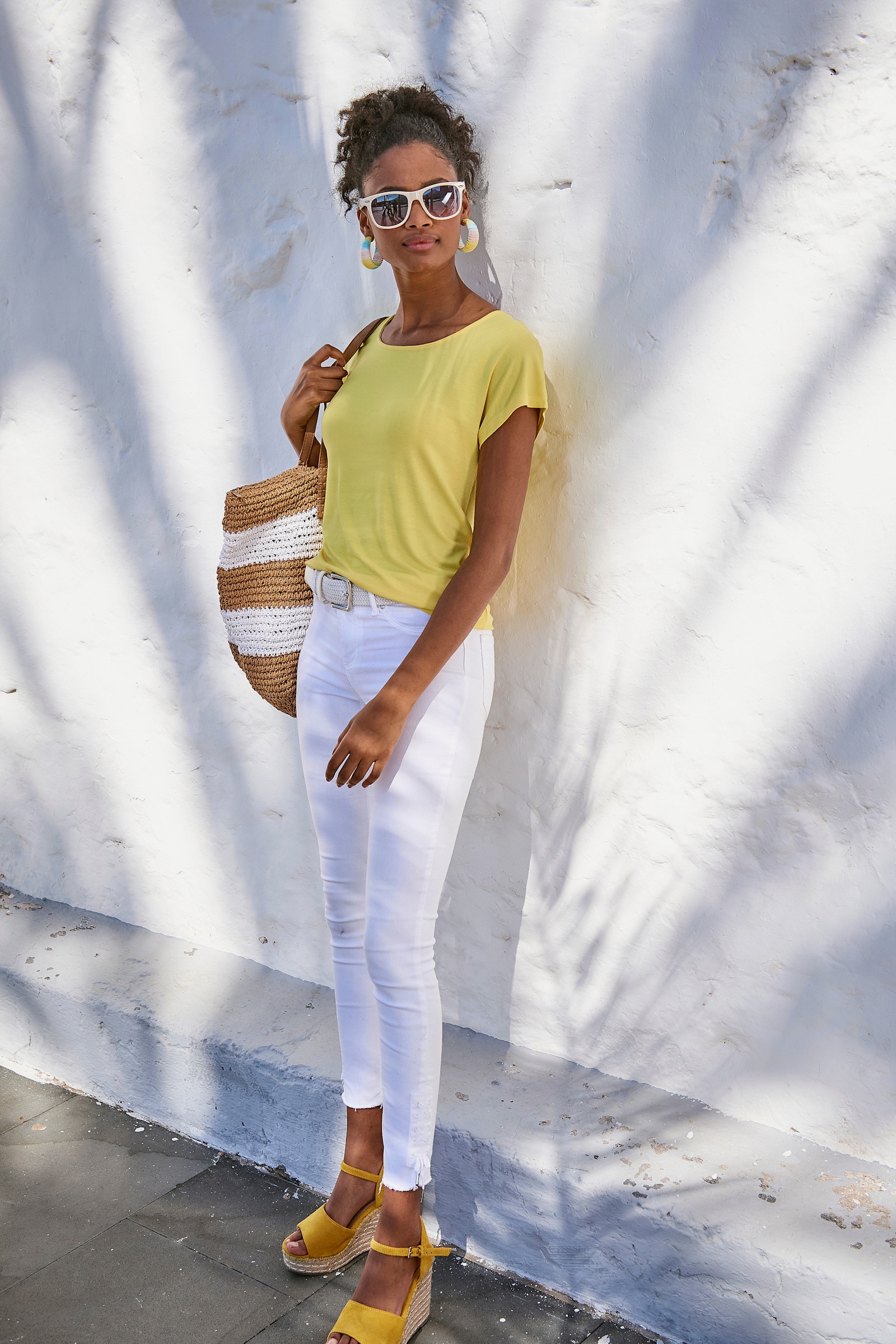 Vivance Kurzarmshirt - gelb