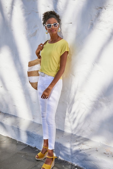 Vivance Shirt met korte mouwen - geel