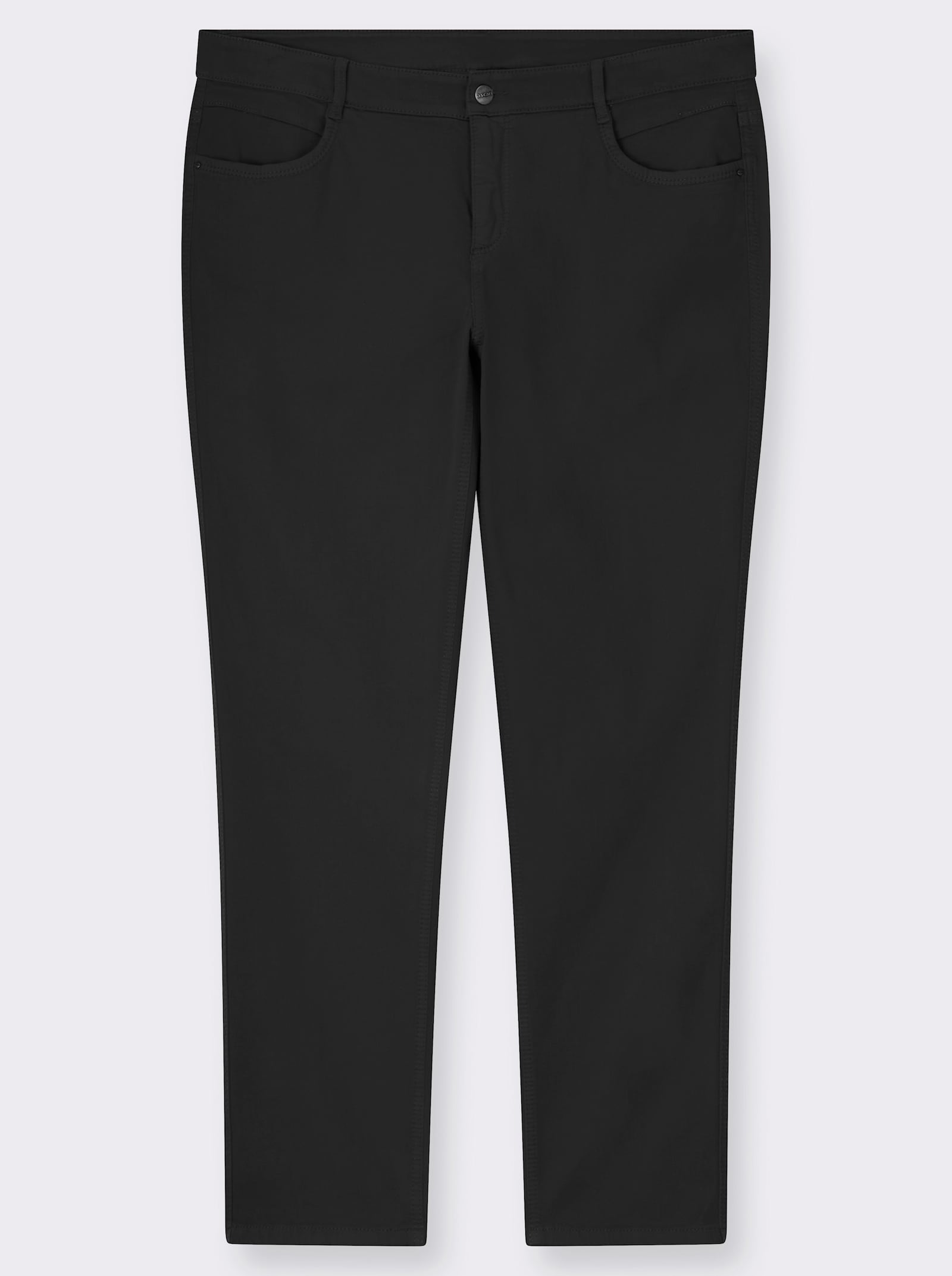 Ascari Stretch-Jeans in Röhren-Form - schwarz