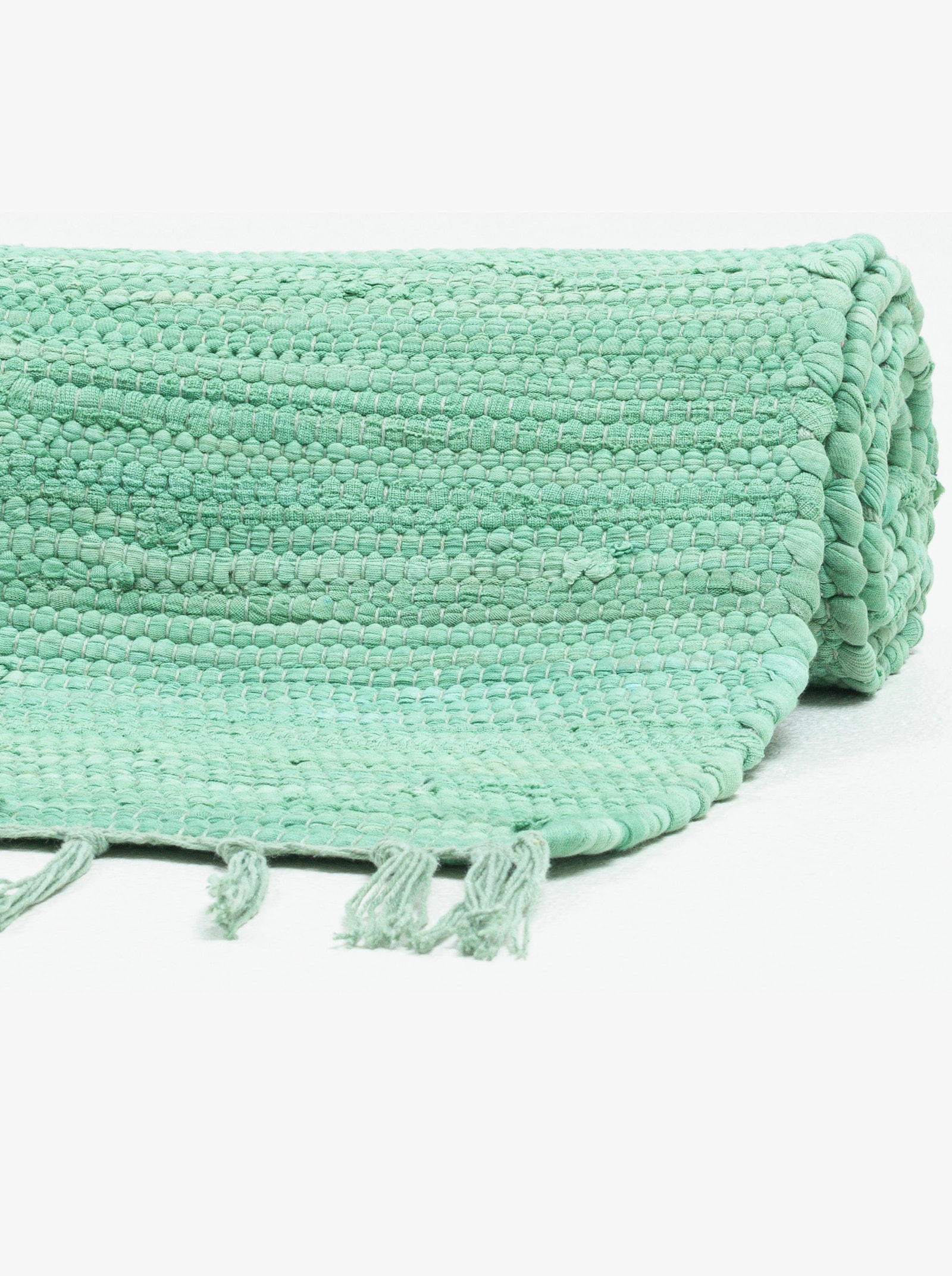 Theko Handwebteppich - mint