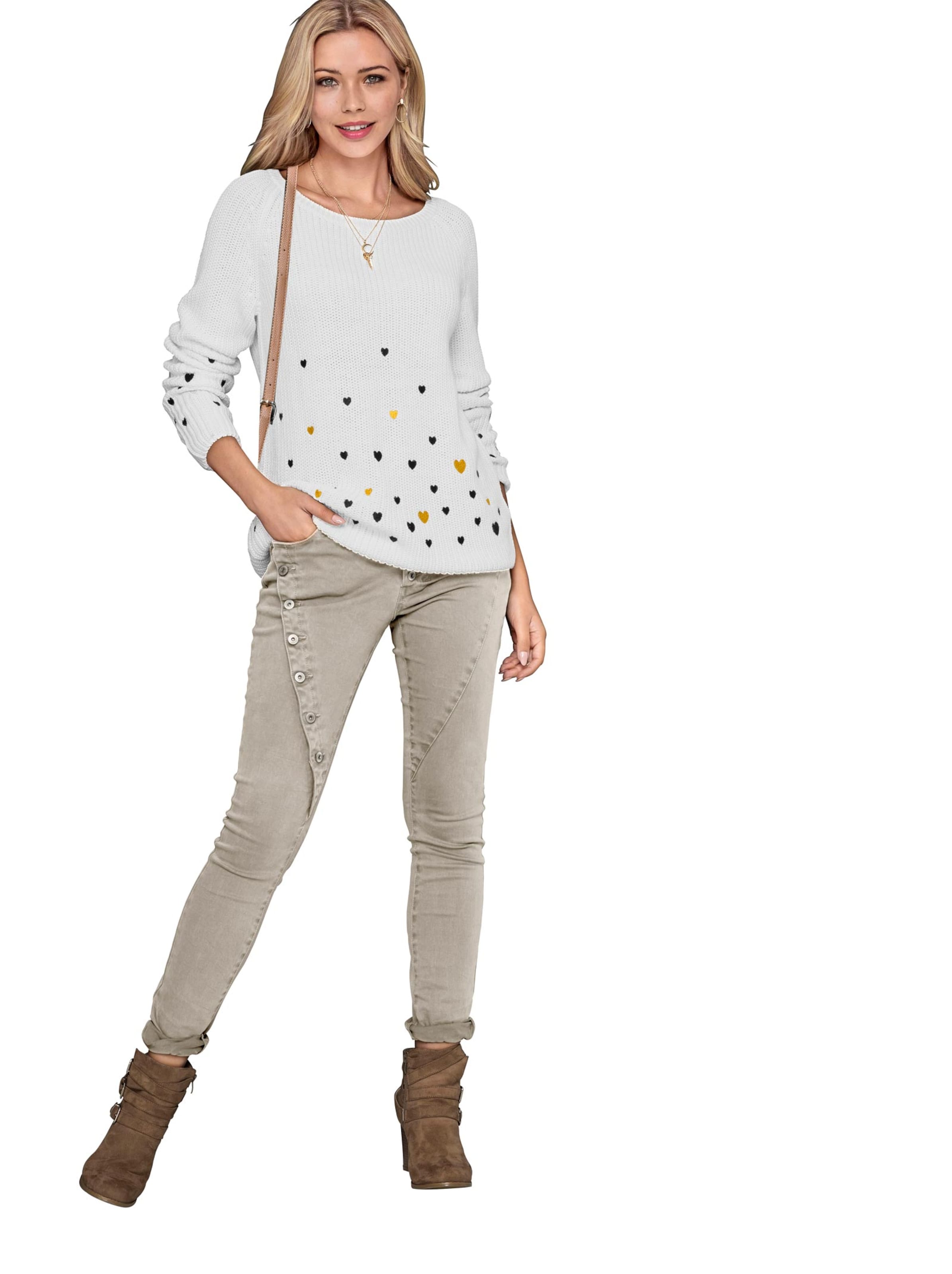 Pullover - wollweiß