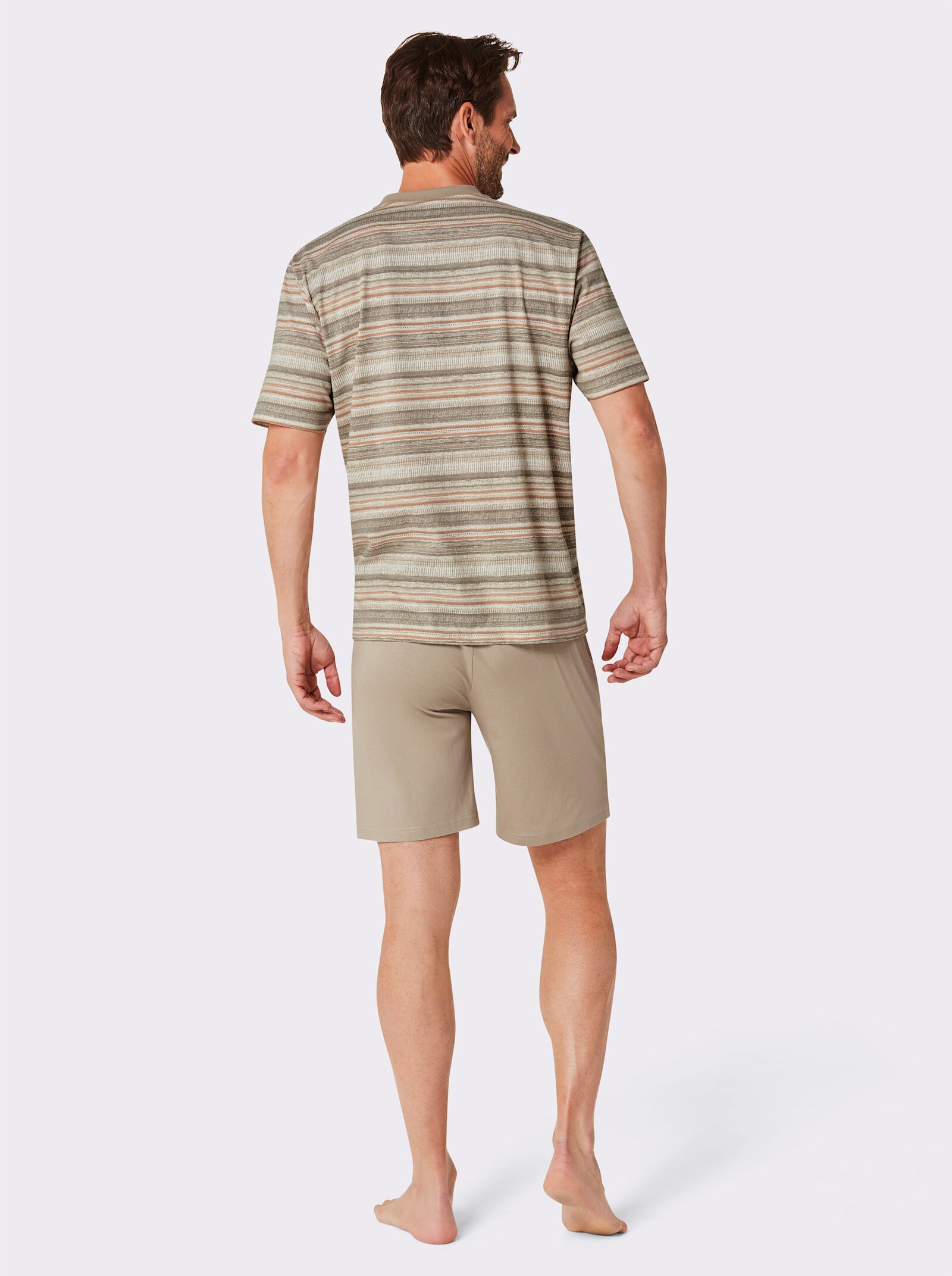 KINGsCLUB Shorty - elfenbein-sesam-bedruckt