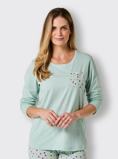 wäschepur Pyjama-Shirt - kalkmint