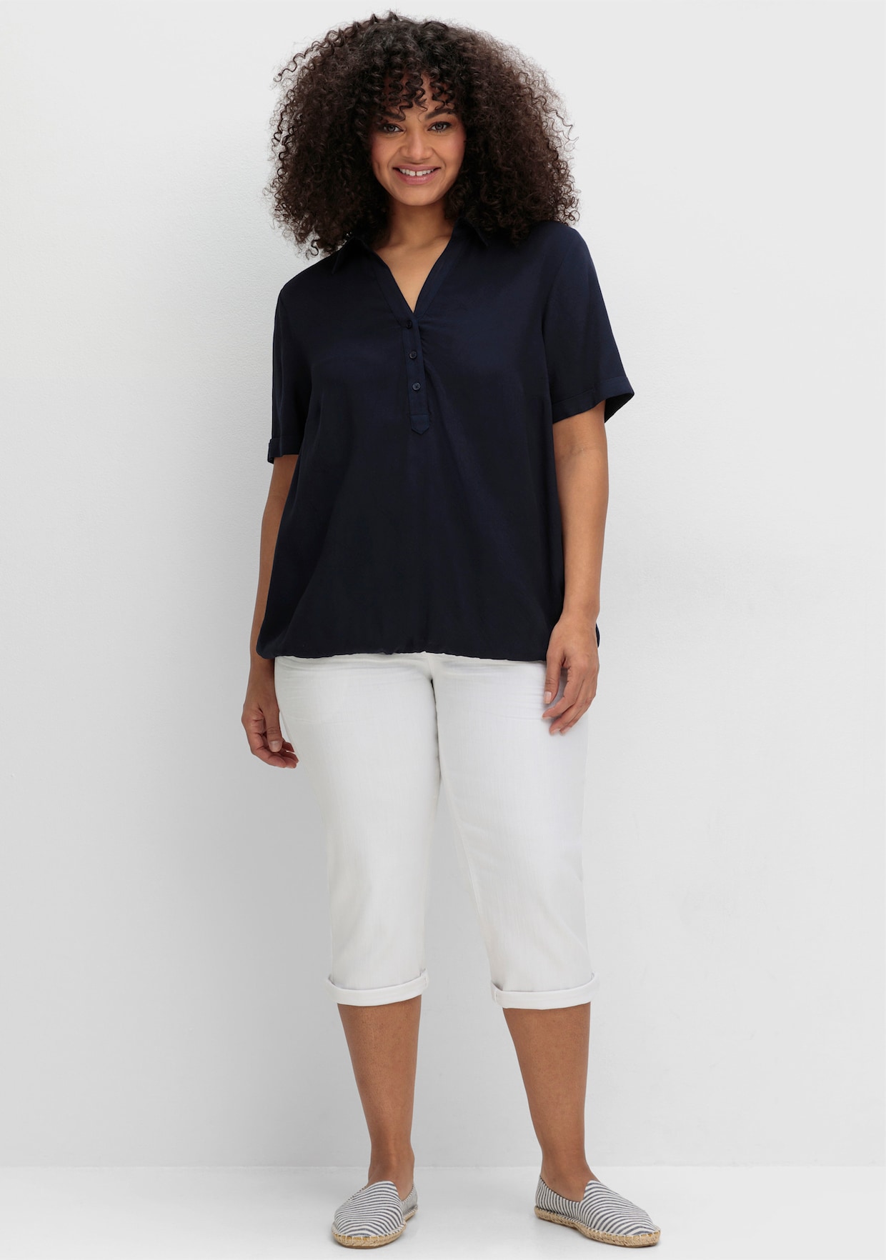 sheego Tuniek - diepblauw