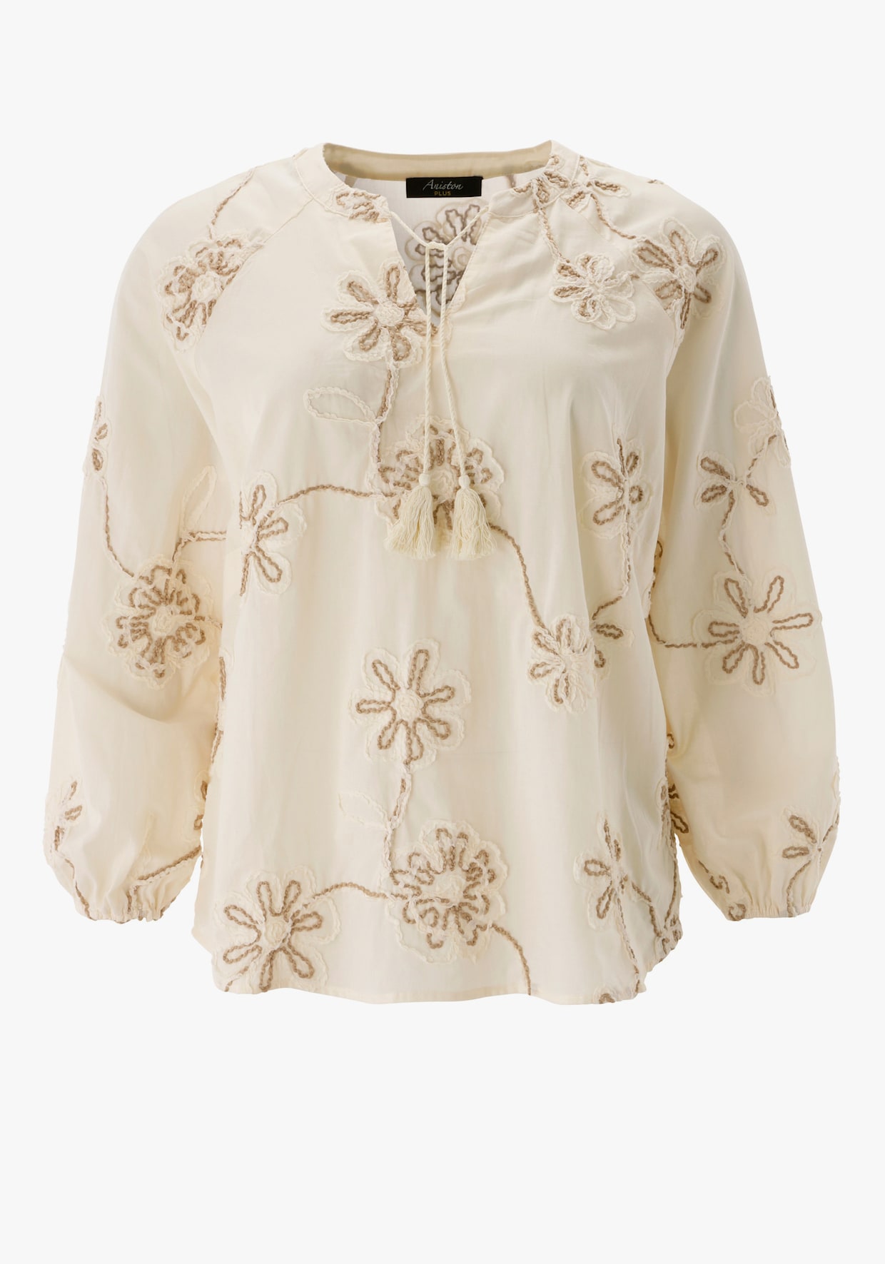 Aniston PLUS Schlupfbluse - natur - braun