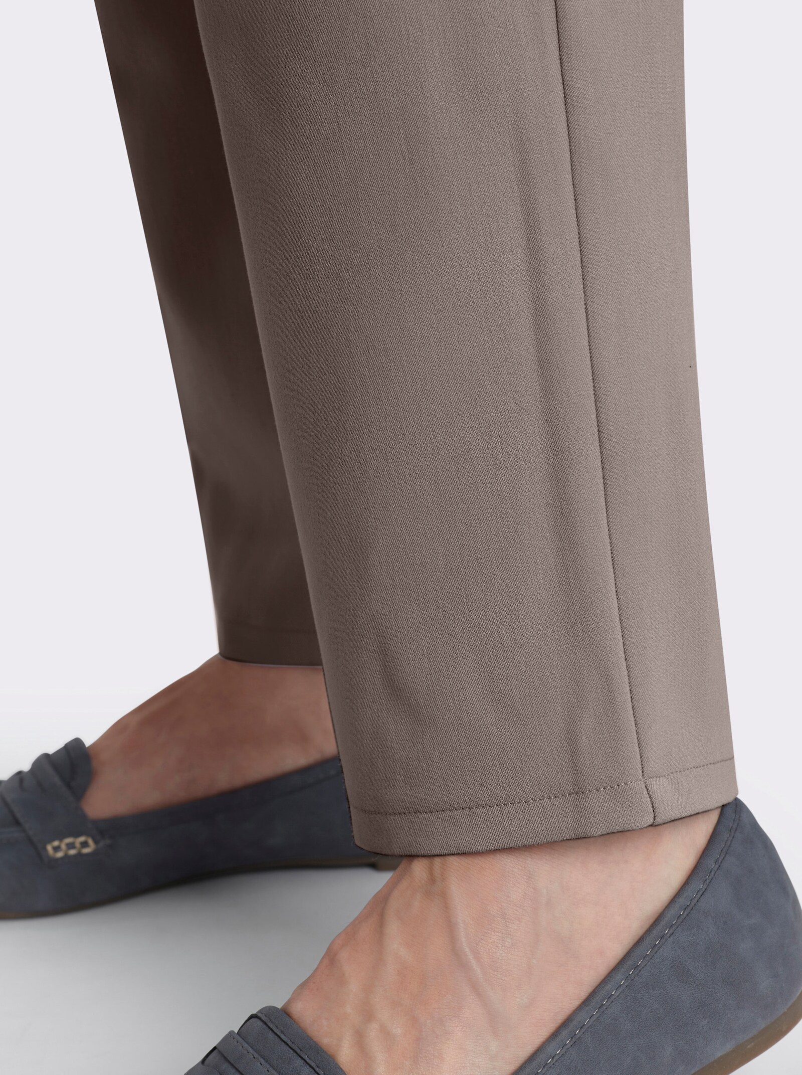 Stretch-Hose mit innenliegendem Dehnbund - taupe