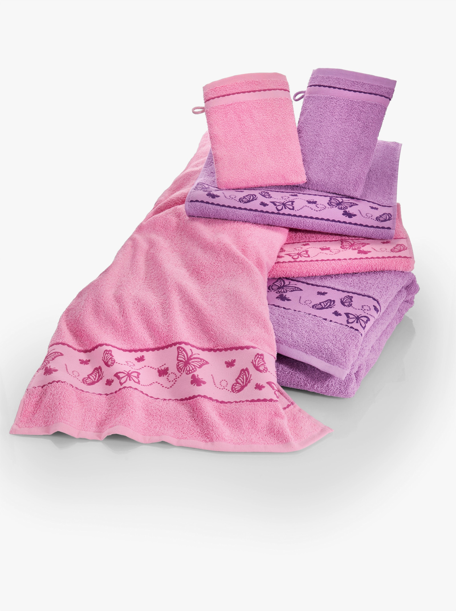 Handdoekenset - roze