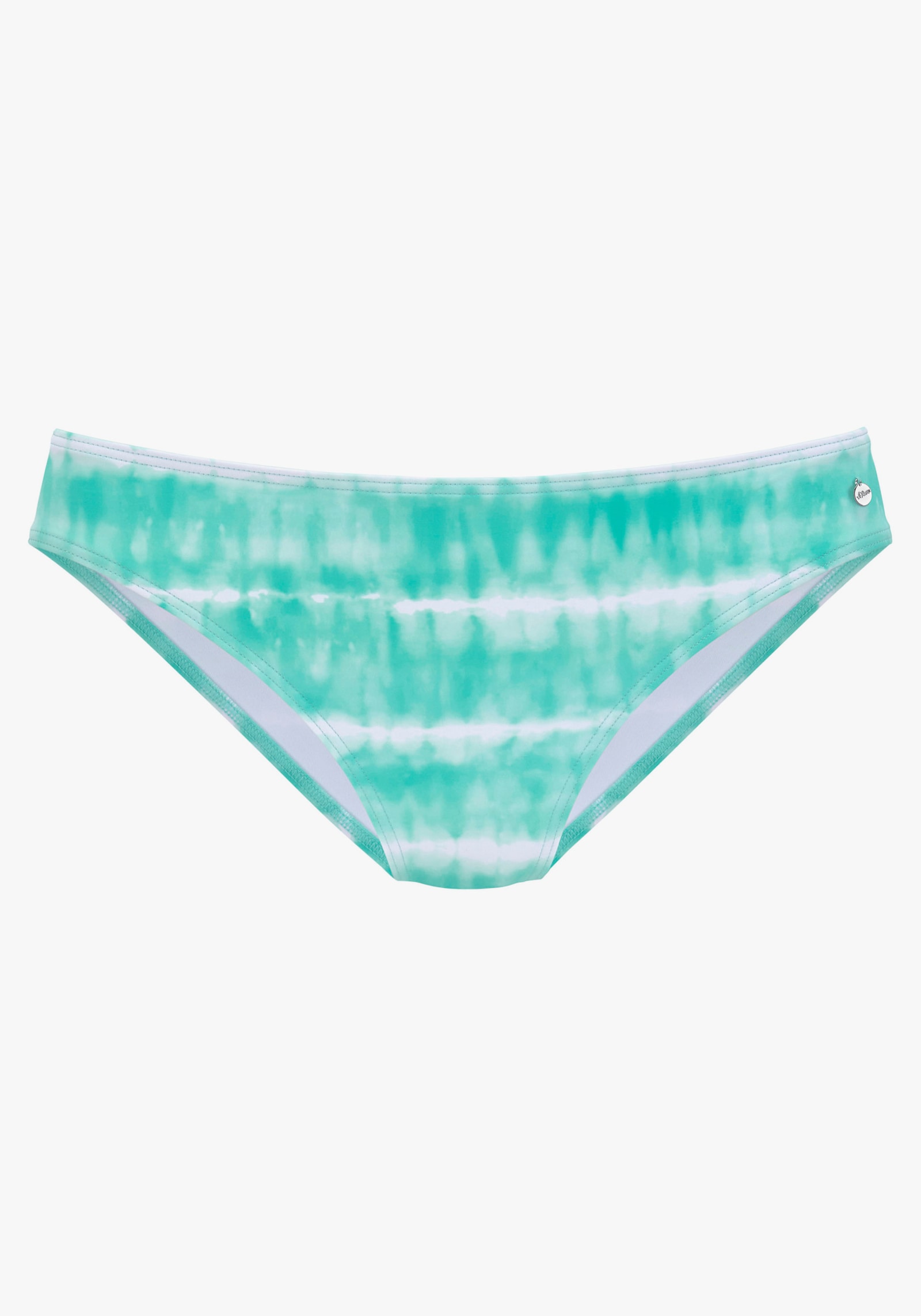 s.Oliver Bikini-Hose - türkis-weiß