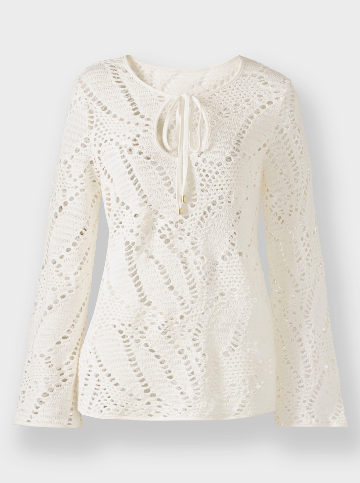 heine Shirt met lange mouwen - ecru