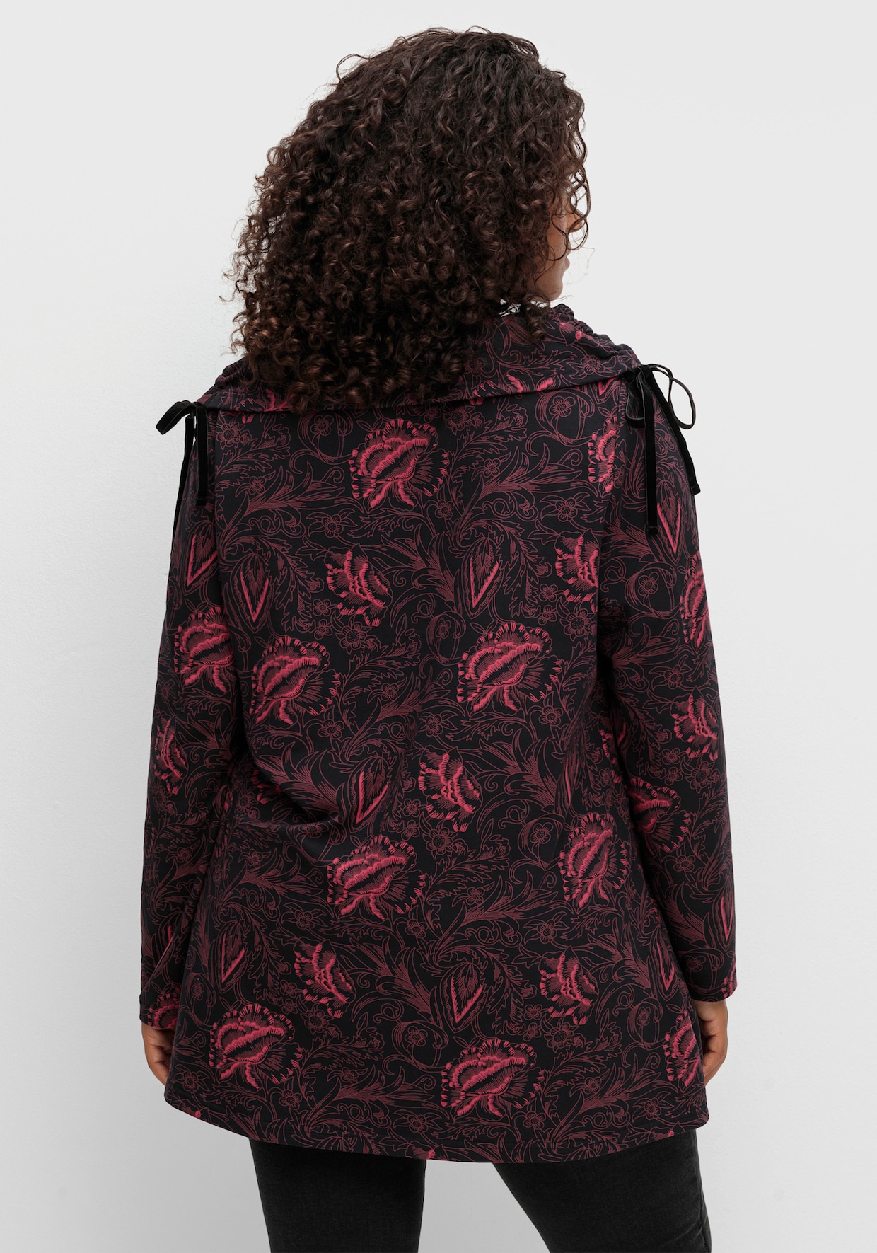 sheego by Joe Browns Sweatshirt - beere-gemustert