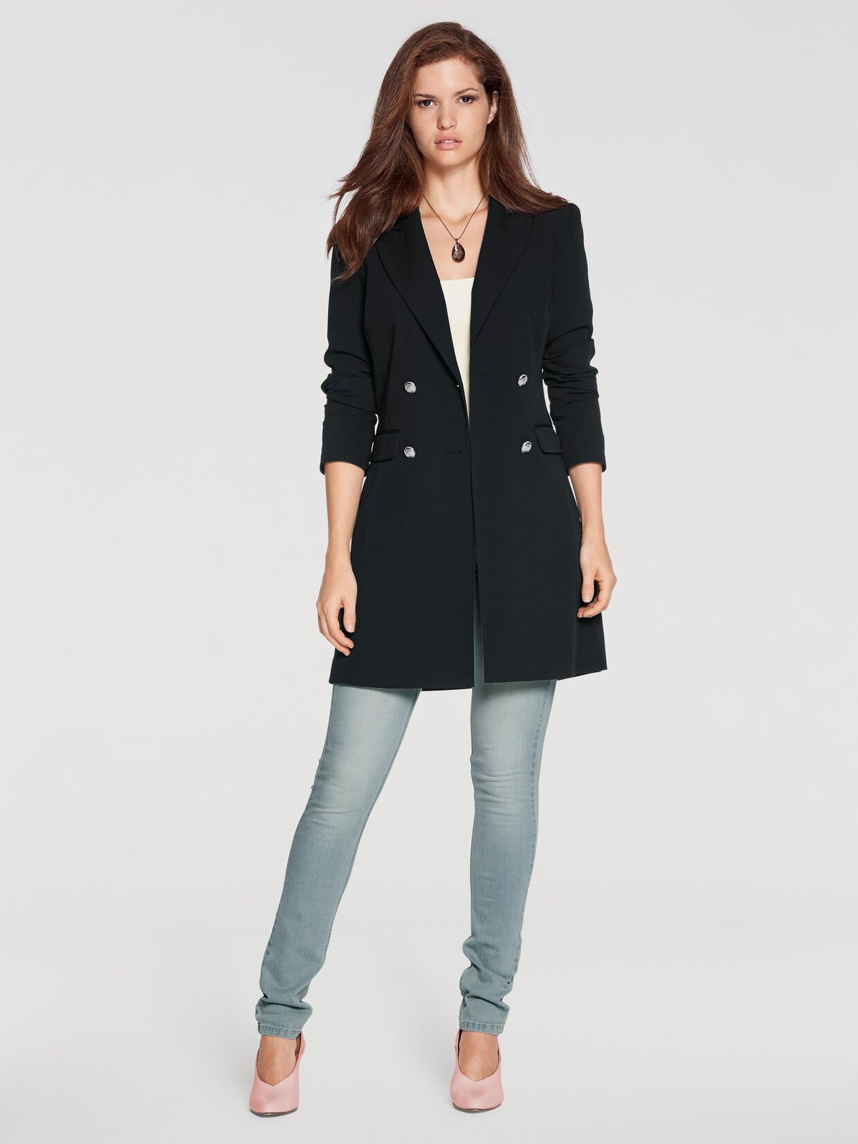 Linea Tesini Longblazer - schwarz