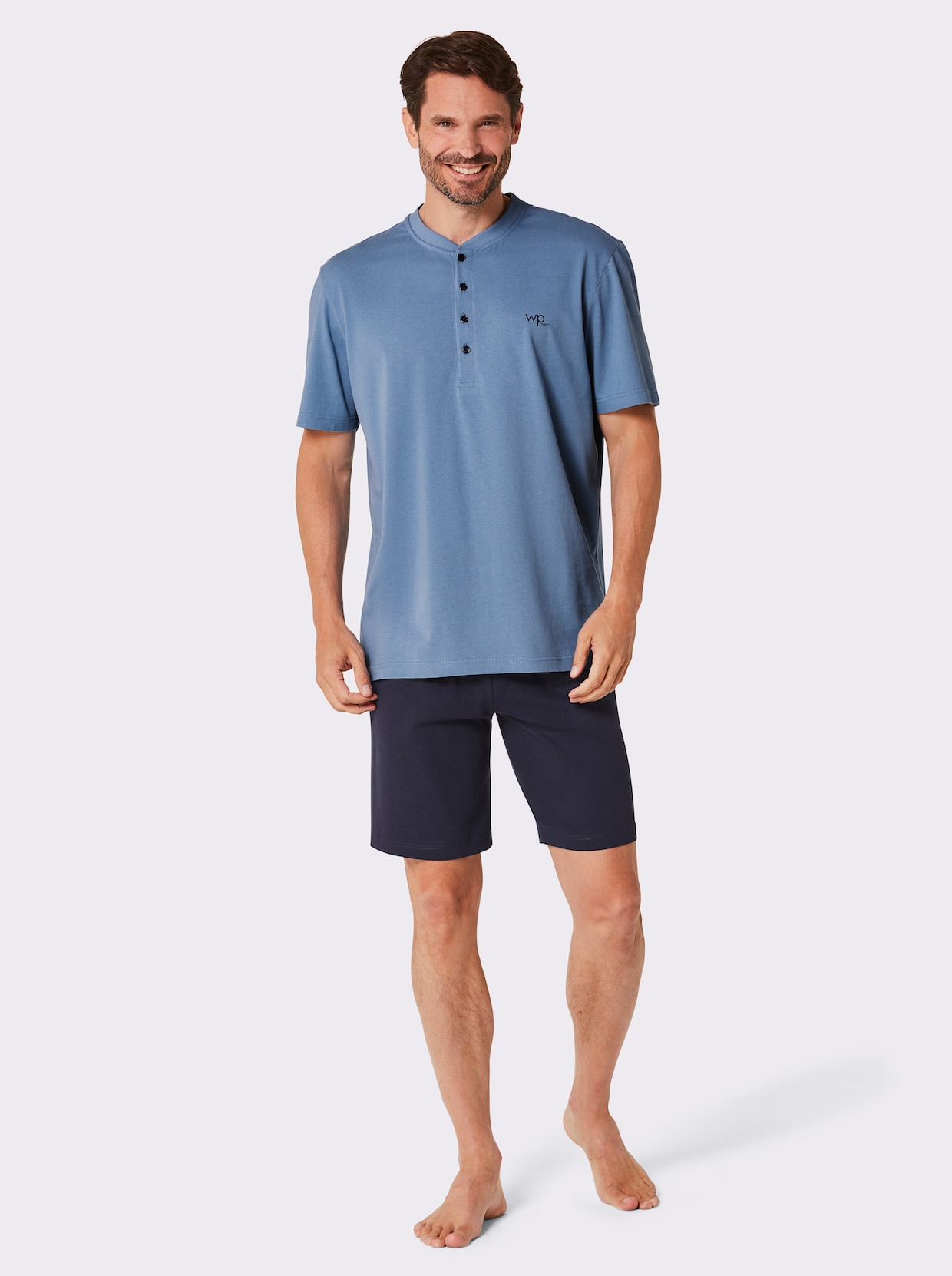 wäschepur men Shorty's - chocolade/camel + marine/middenblauw