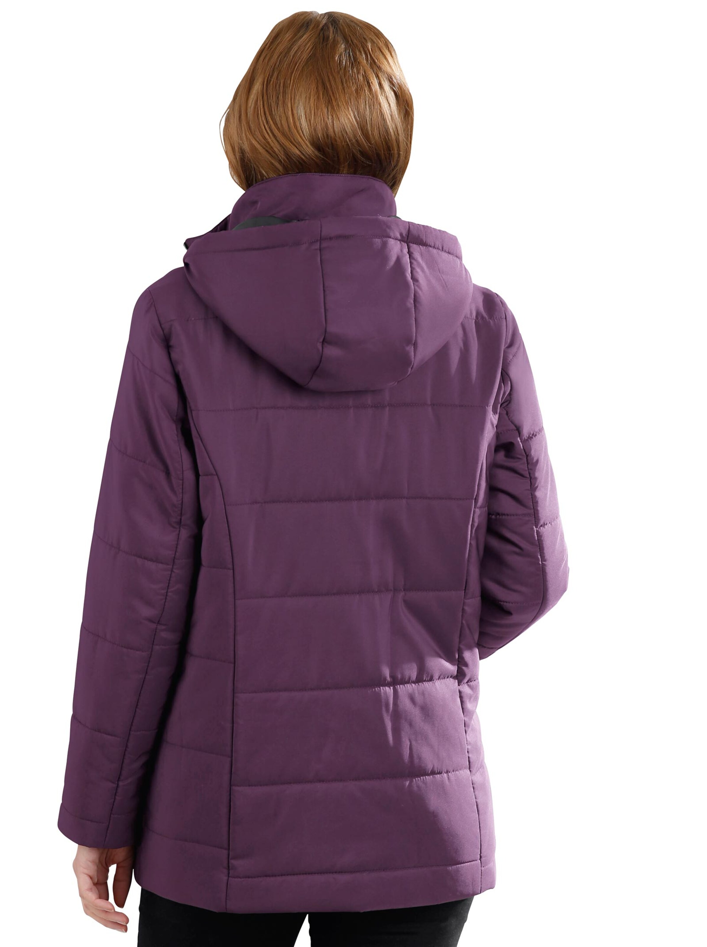 Steppjacke - aubergine