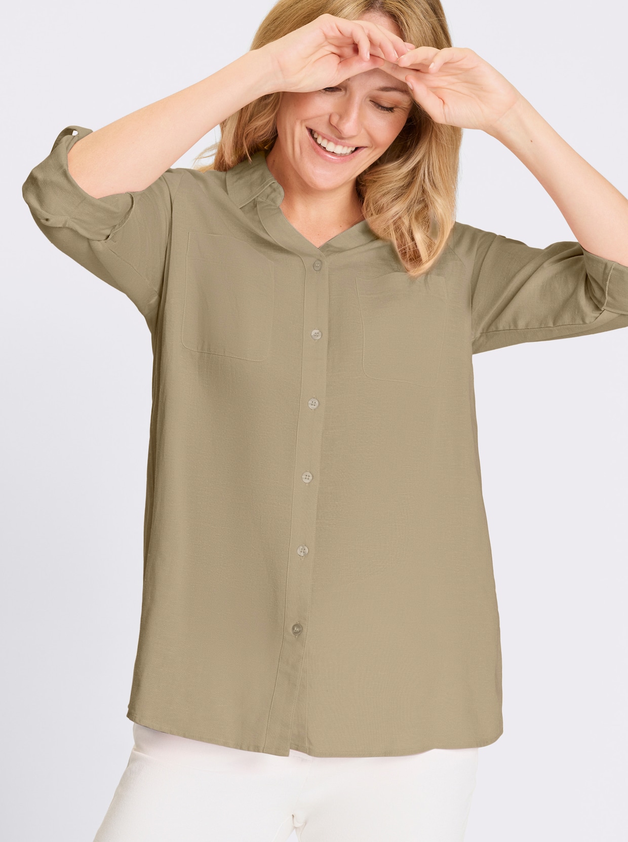 Longbluse - beige