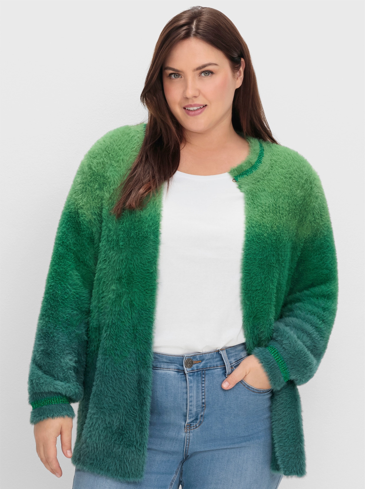 sheego by Joe Browns Vest - groen/blauw
