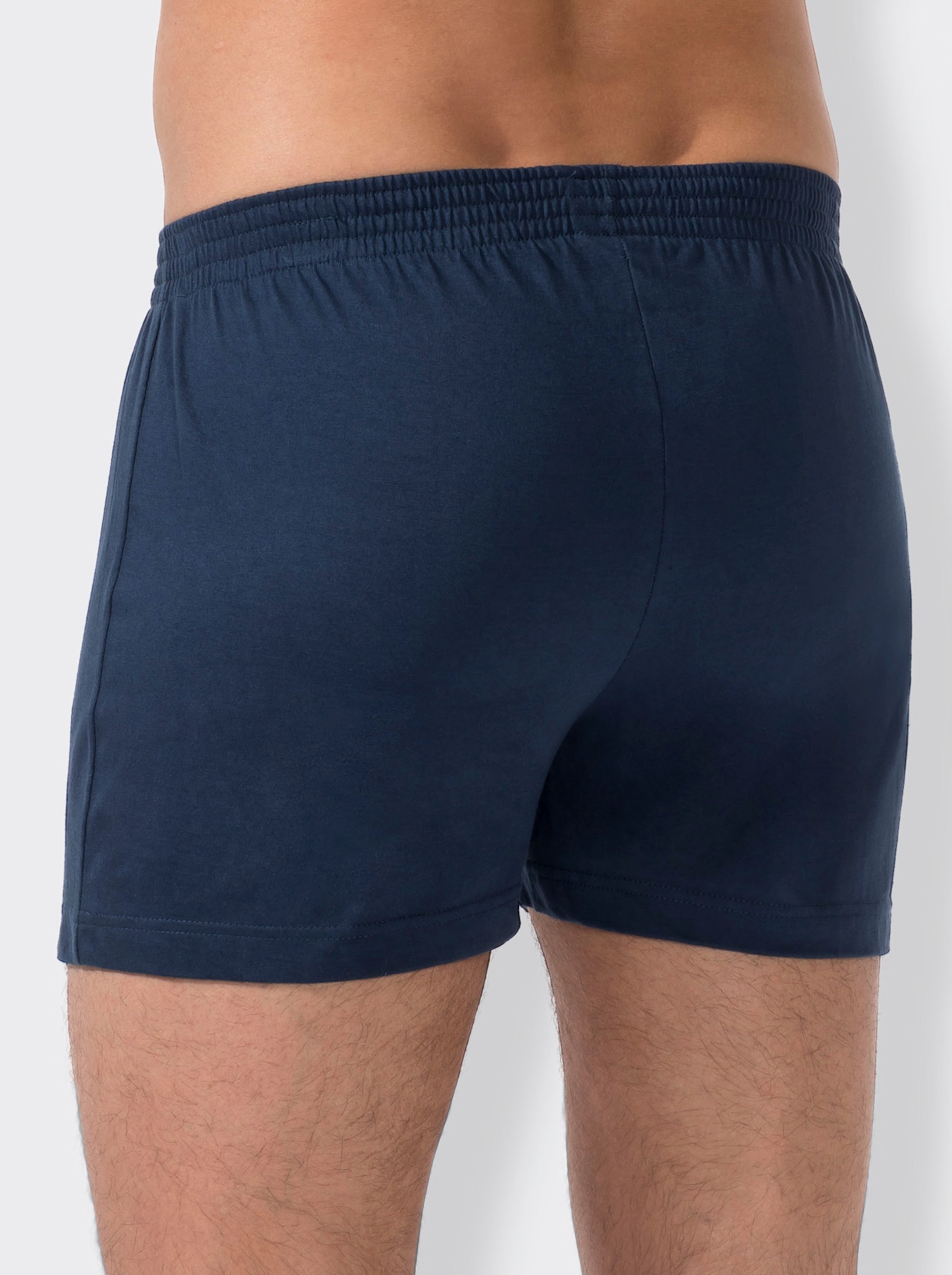 wäschepur men Boxershorts - dunkelblau + dunkelblau-kariert