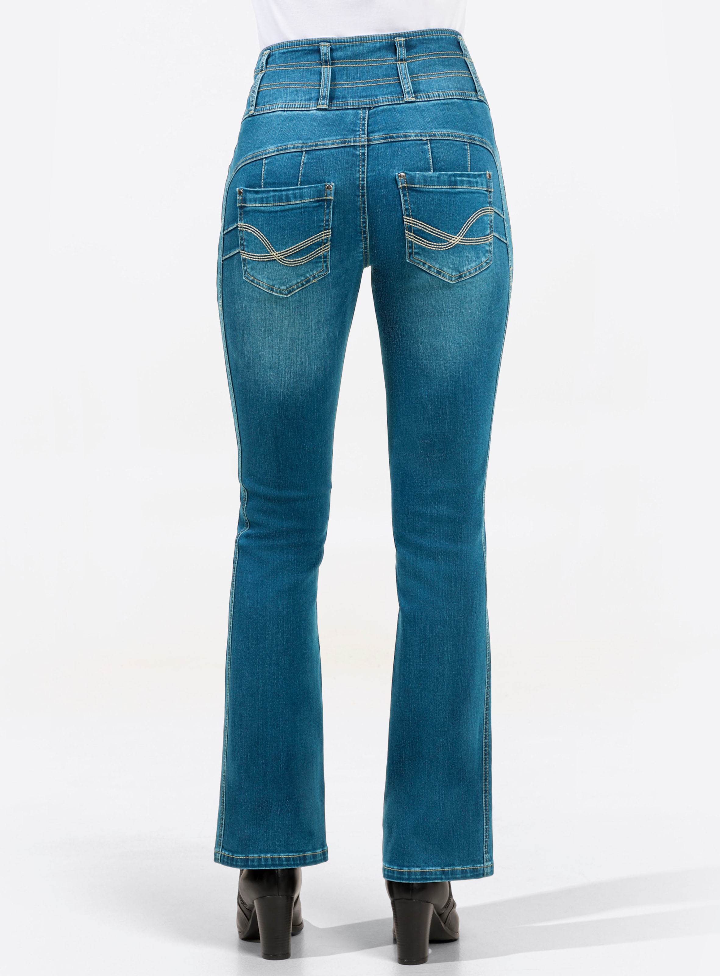 Sheego Damen Blue-Stone-Washed 5-Pocket-Jeans - Bild 2