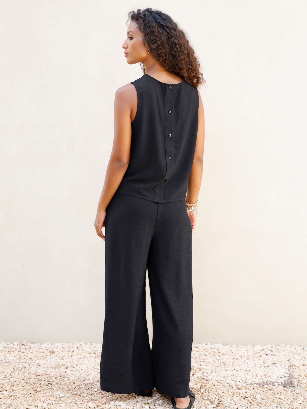 heine Blusentop und Hose - schwarz