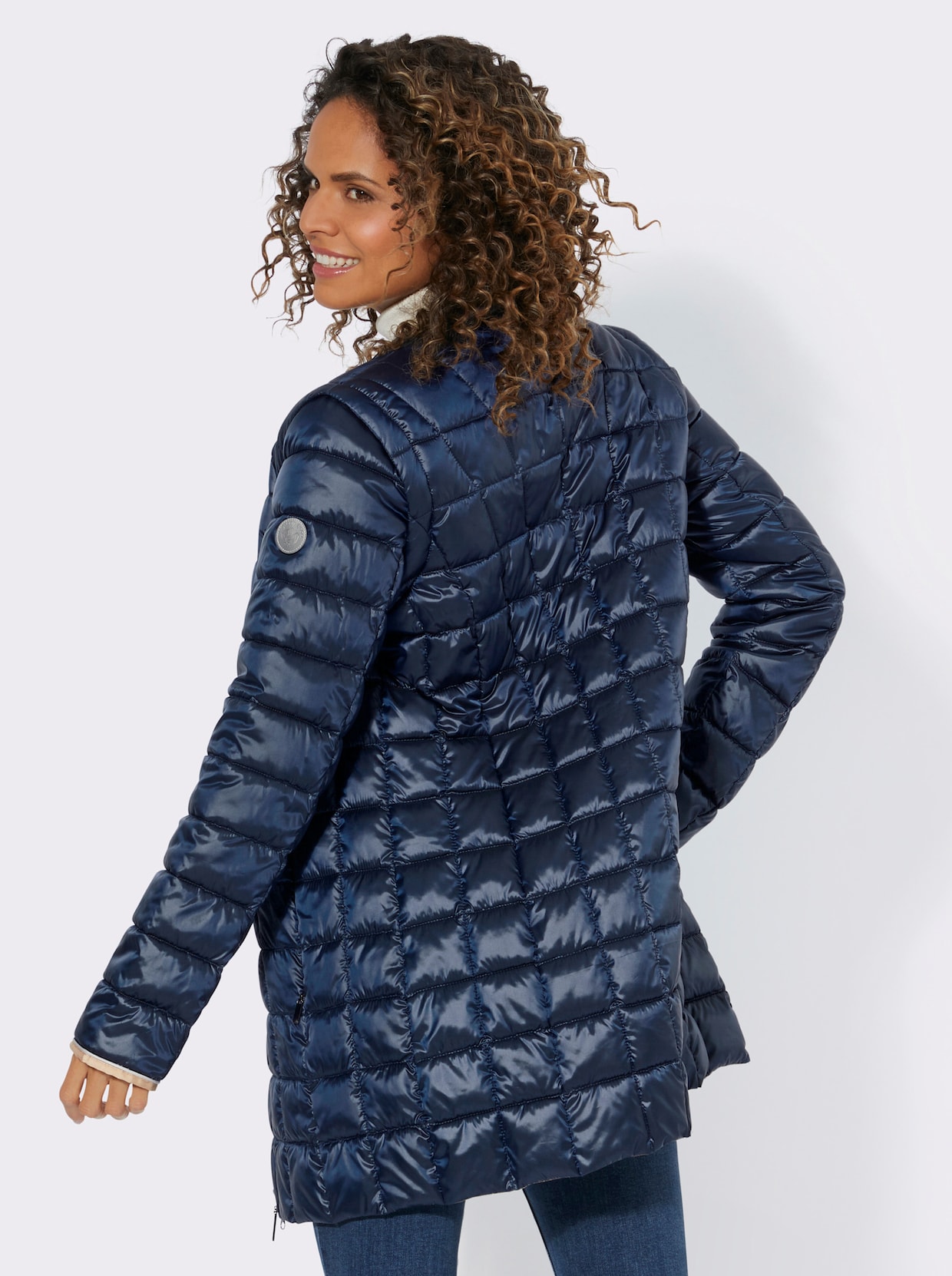 Green Goose Lange jas - marine