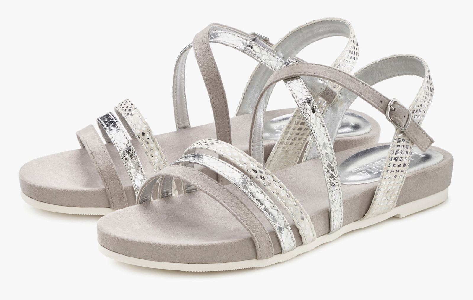 LASCANA Sandale - silberfarben