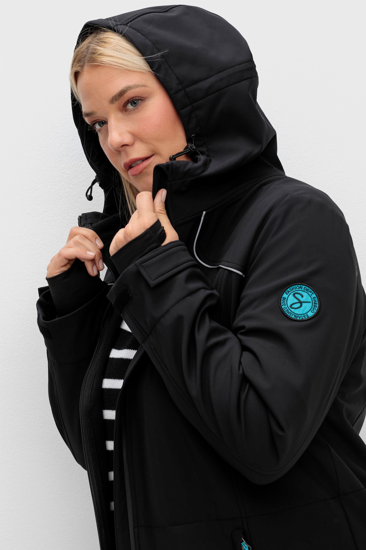 sheego Skijacke - schwarz
