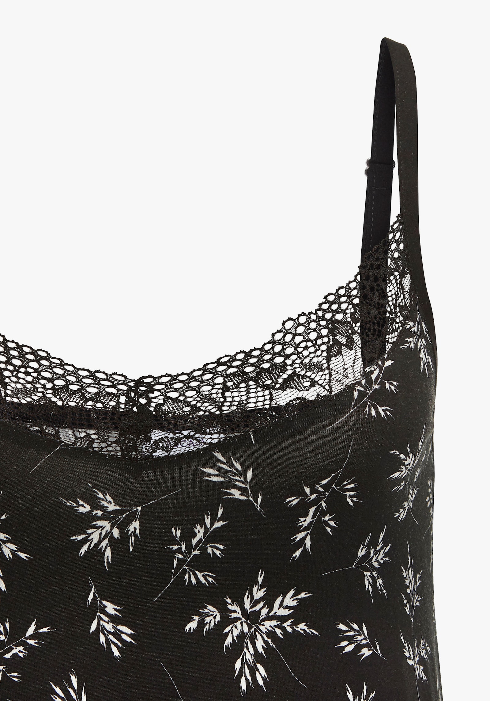 Vivance Dreams Déshabillé - noir motif à fleurs