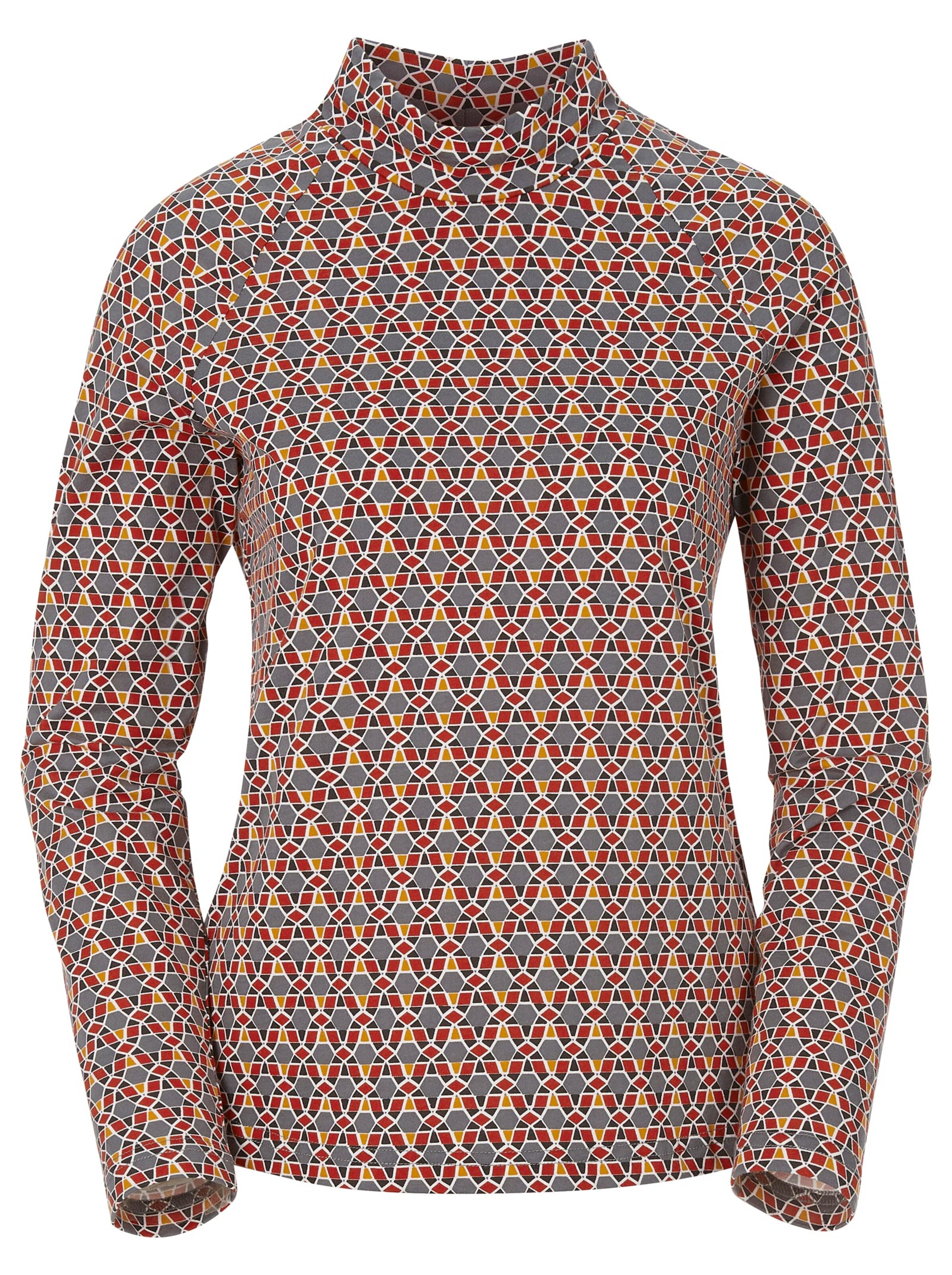 Shirt - ocker-gemustert