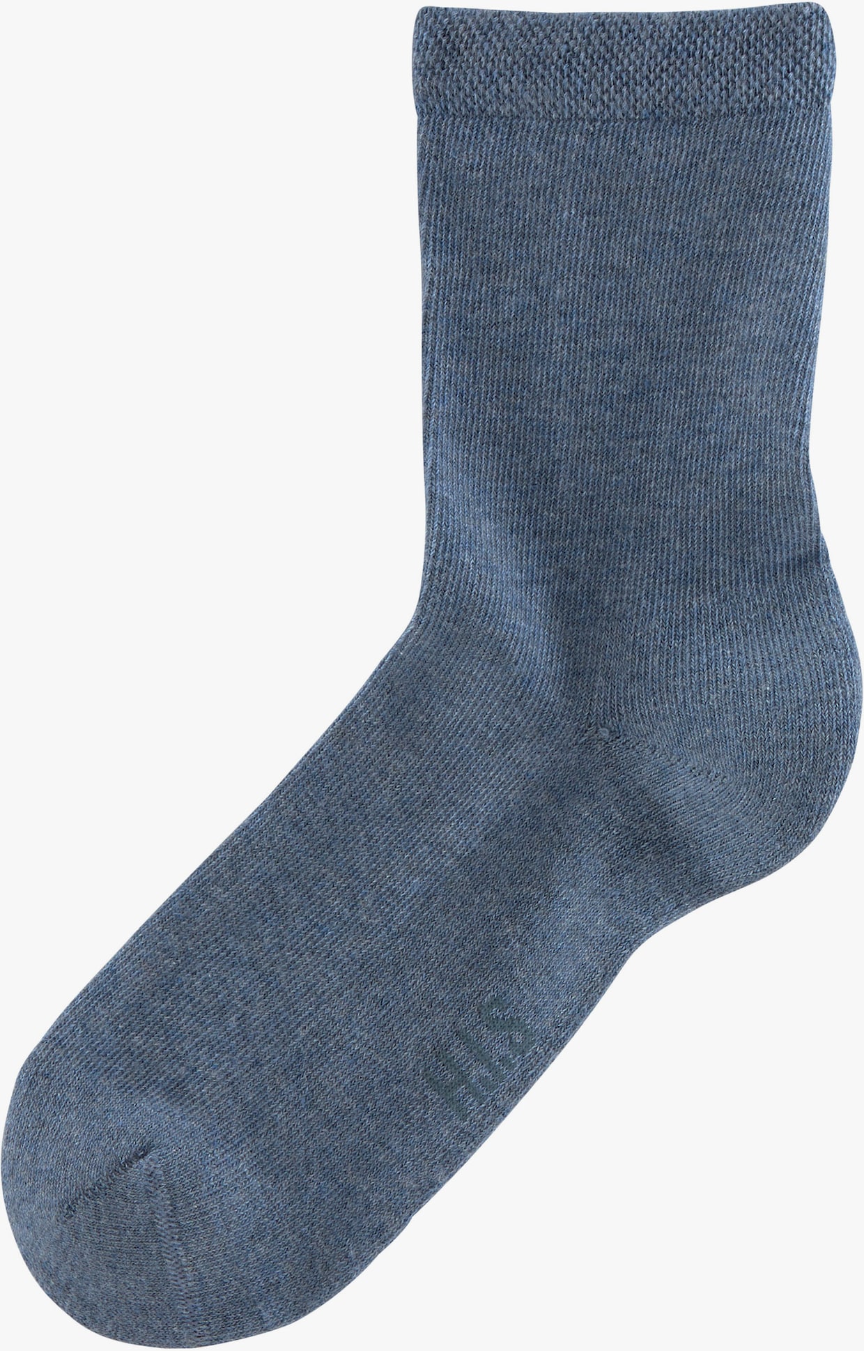 H.I.S Chaussettes - 2x noir, 2x jean-fils chinés, 2x gris-fils chinés