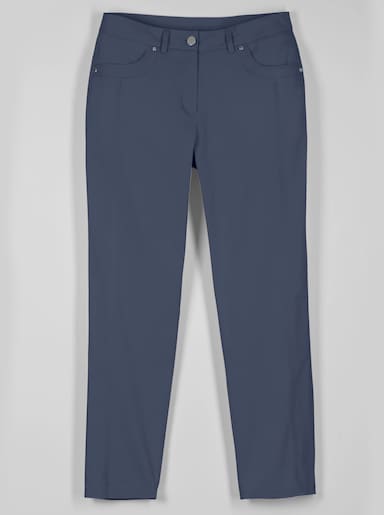 7/8-Jeans mit optisch streckenden Nähten - rauchblau