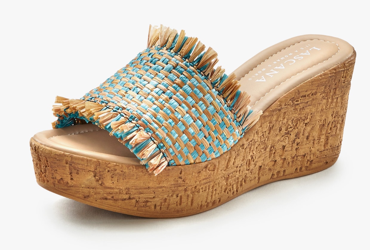 LASCANA slippers - turquoise