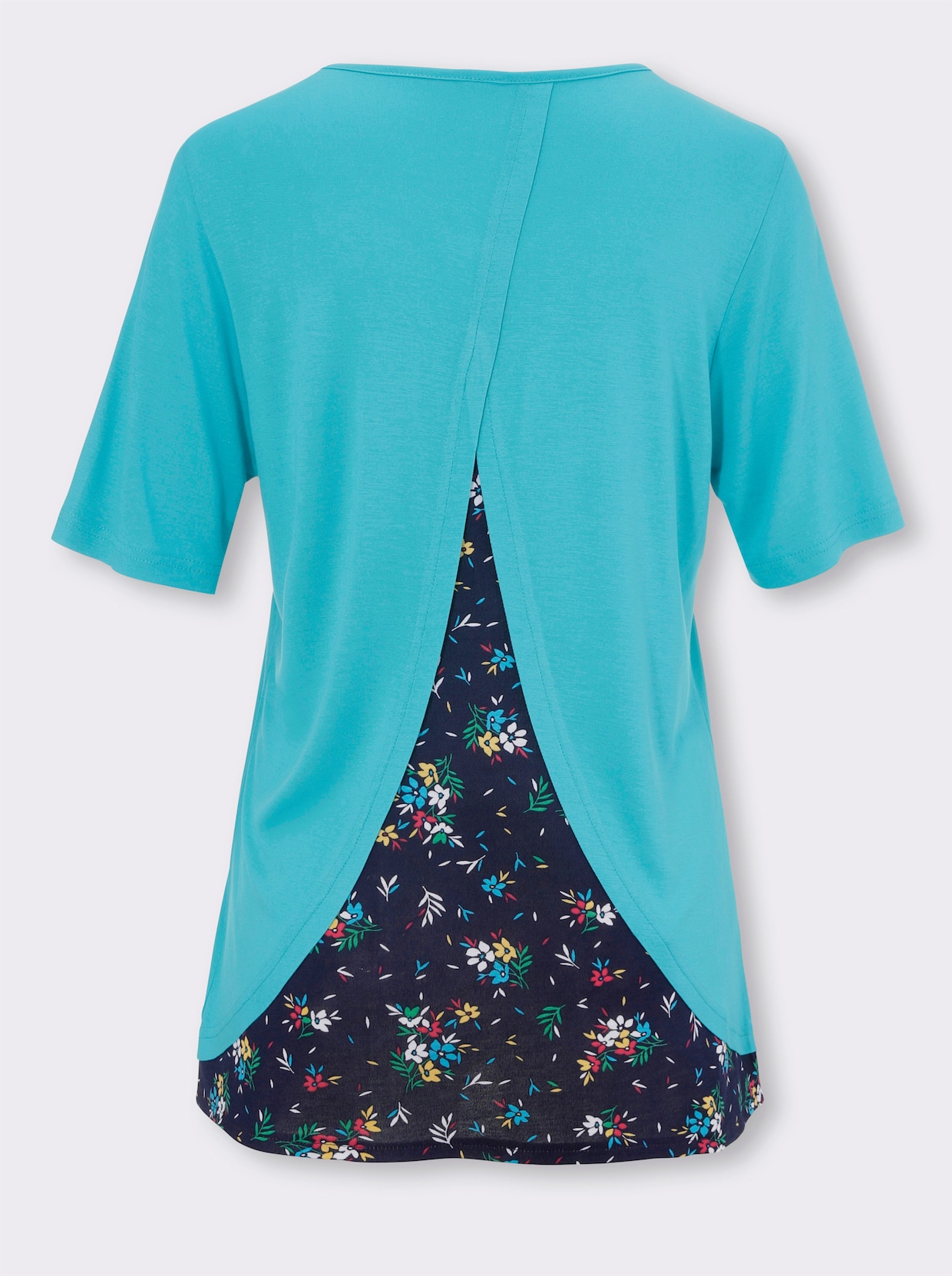 2-in-1-shirt - turquoise