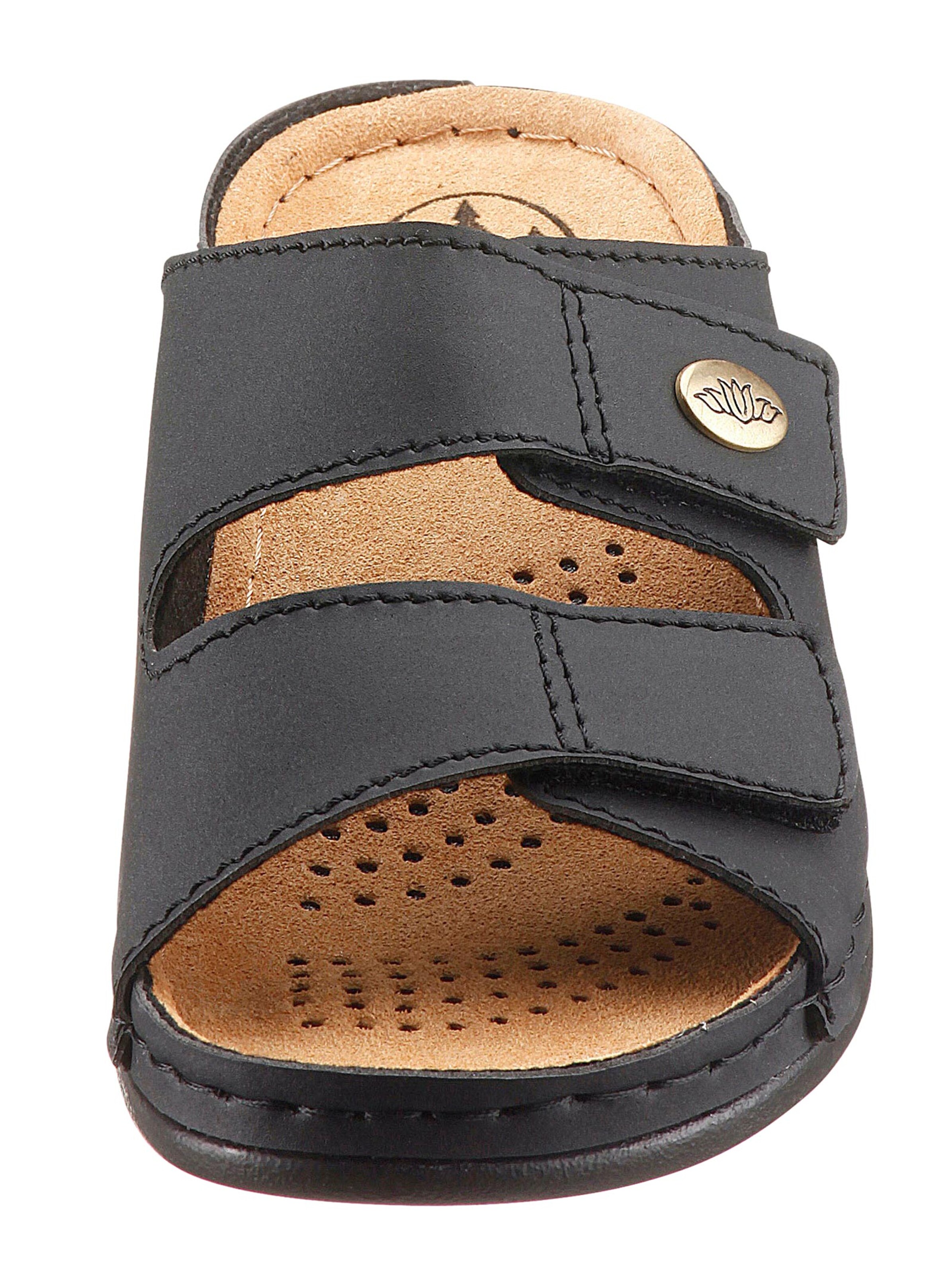 Franken Schuhe Pantolette - schwarz