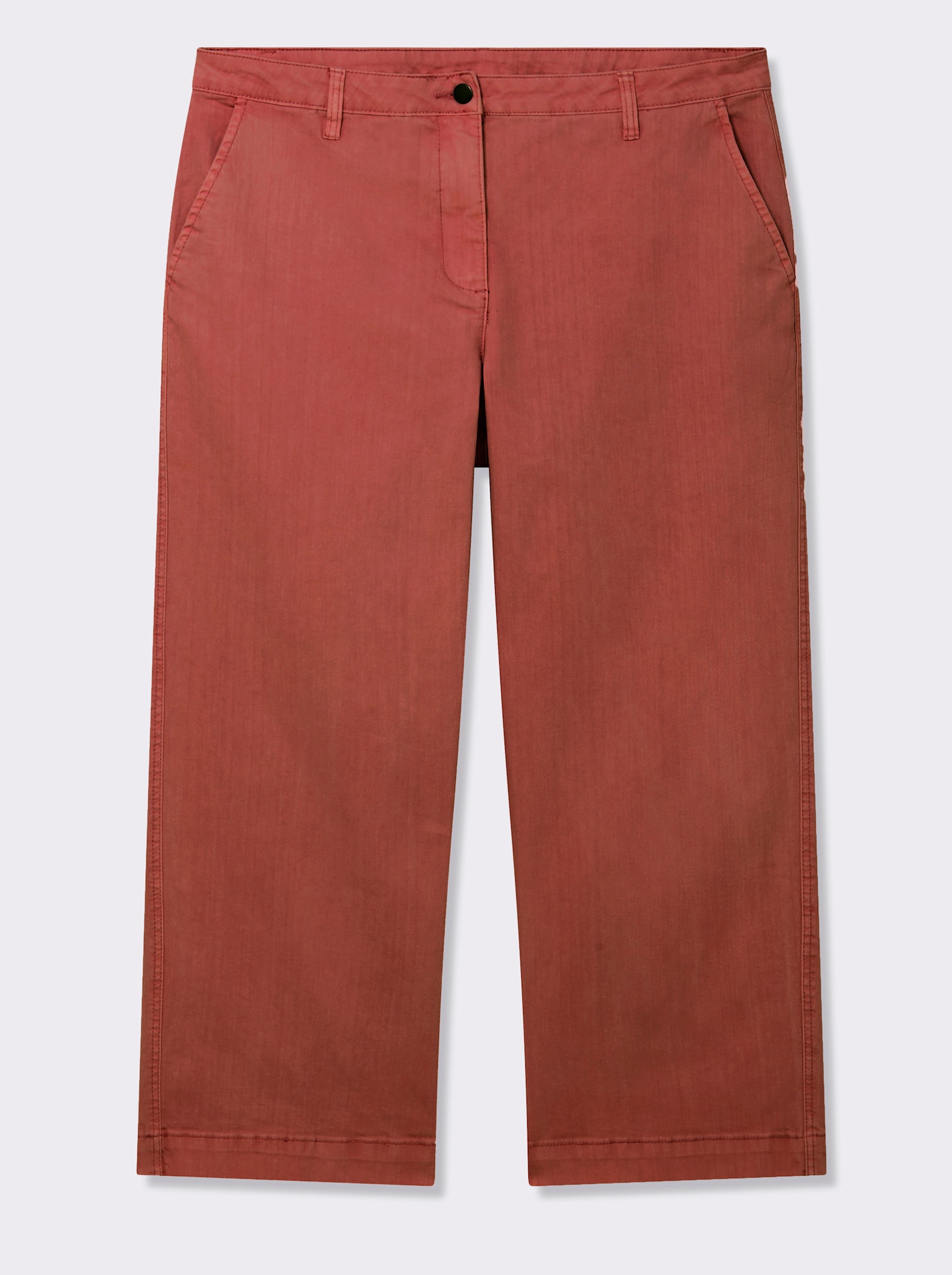 Culotte mit aufgesetzten Taschen hinten - rostrot