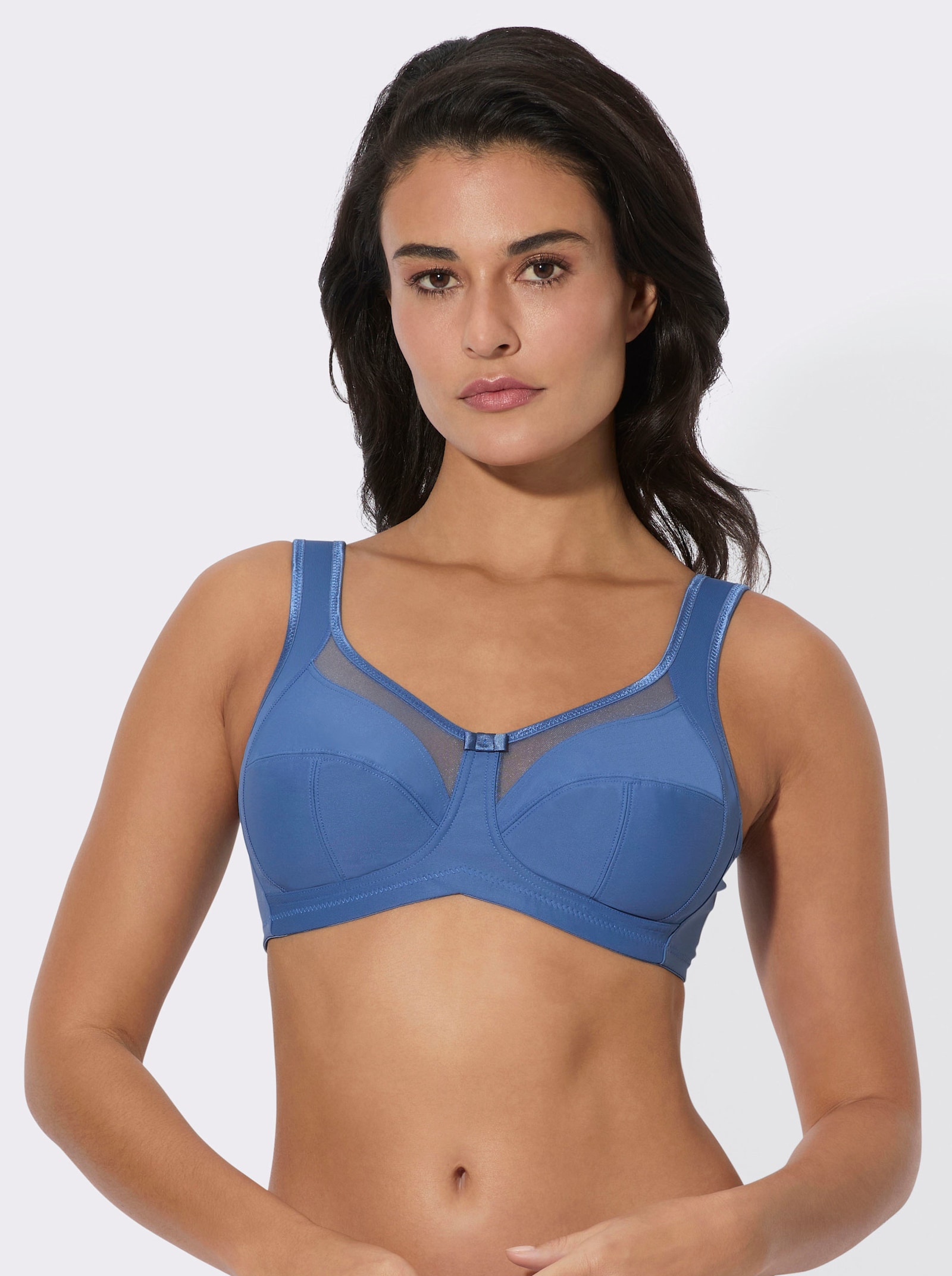 Entlastungs-BH ohne Bügel - mittelblau