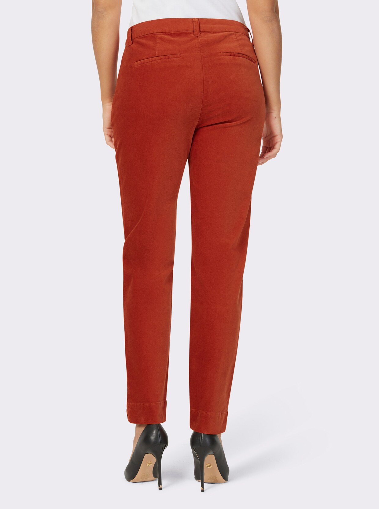 Pantalon en velours - rouille