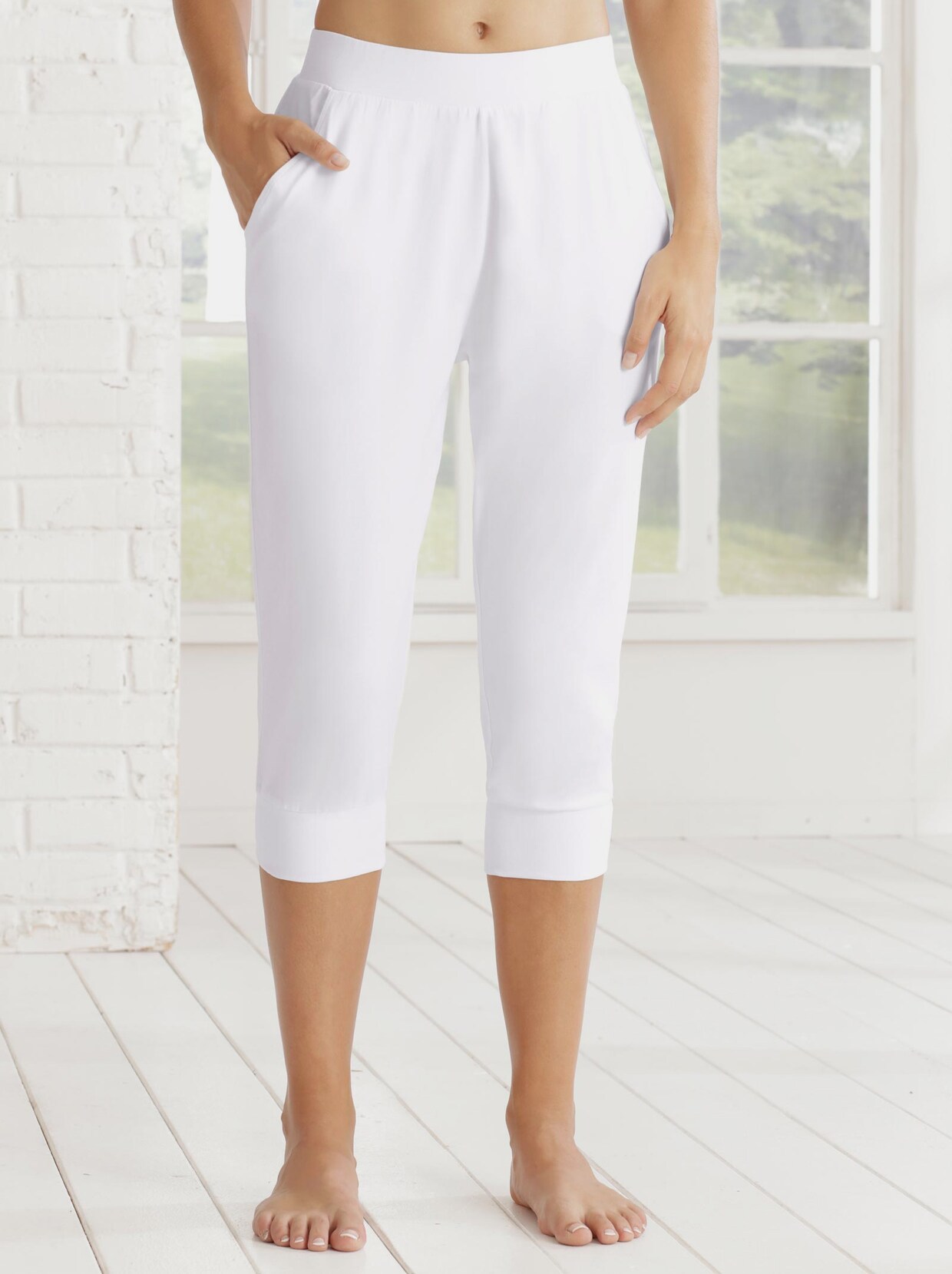 Capri-vrijetijdsbroek - wit
