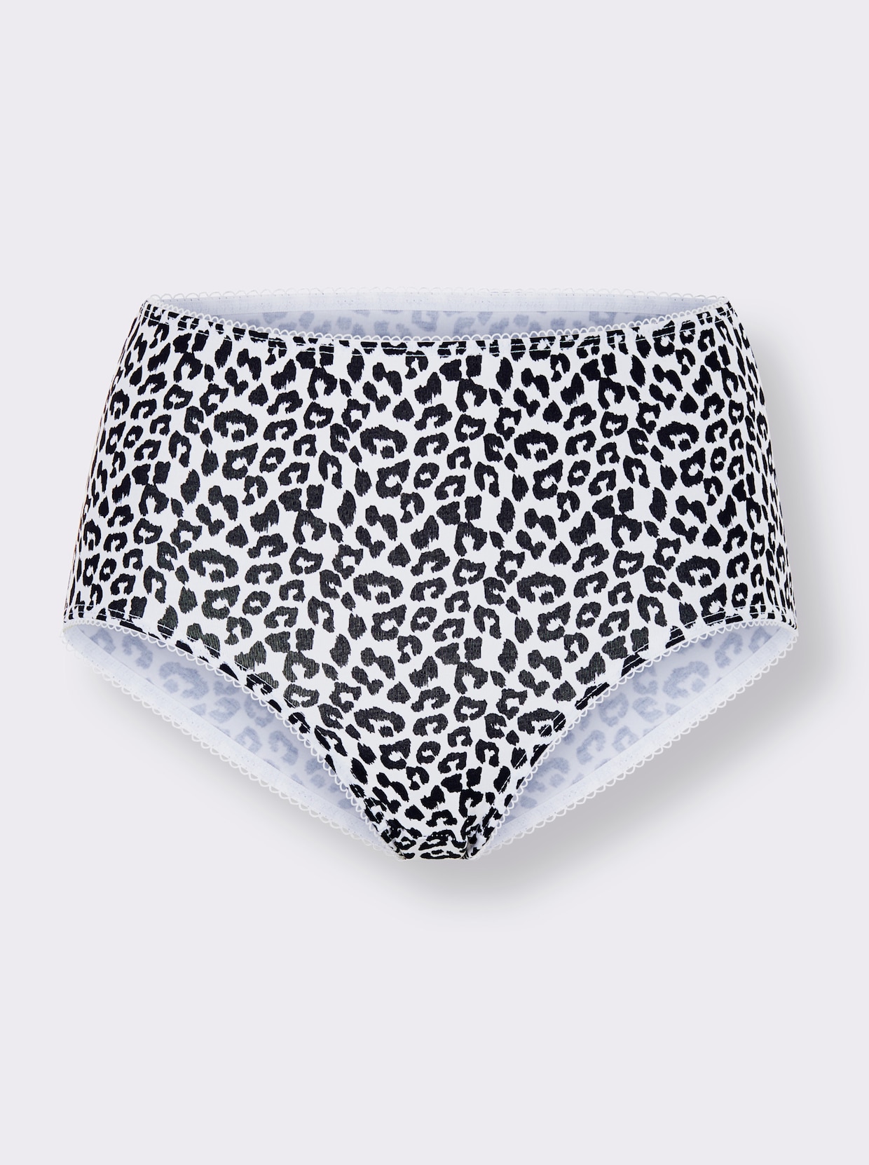 Tailleslip - 2x zwart/wit gedessineerd + 1x zwart + 1x wit