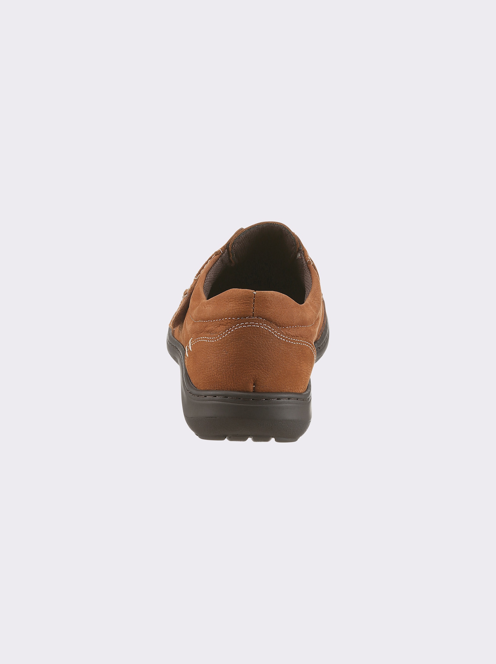 airsoft comfort+ Klettschuh aus Nubukleder - cognac