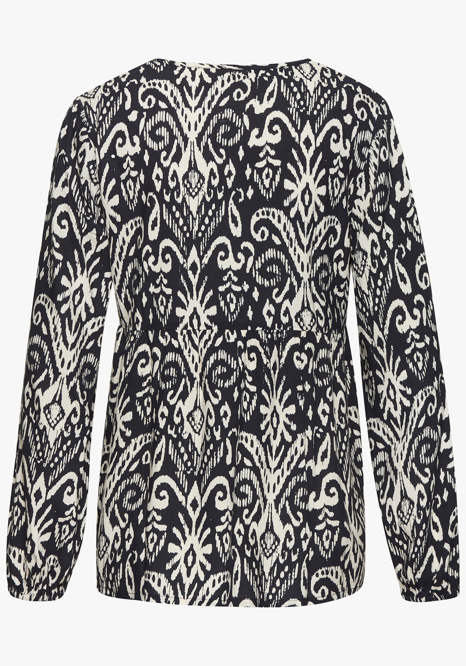 Vivance Langarmbluse - marine-beige bedruckt