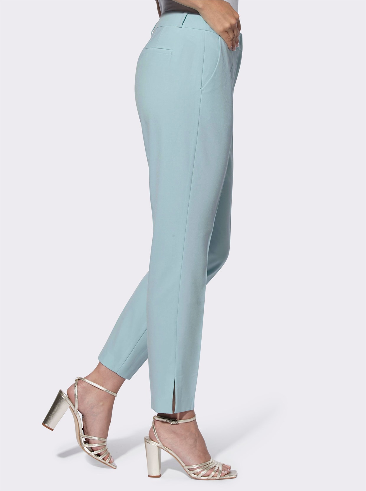 heine Pantalon plissé - menthe
